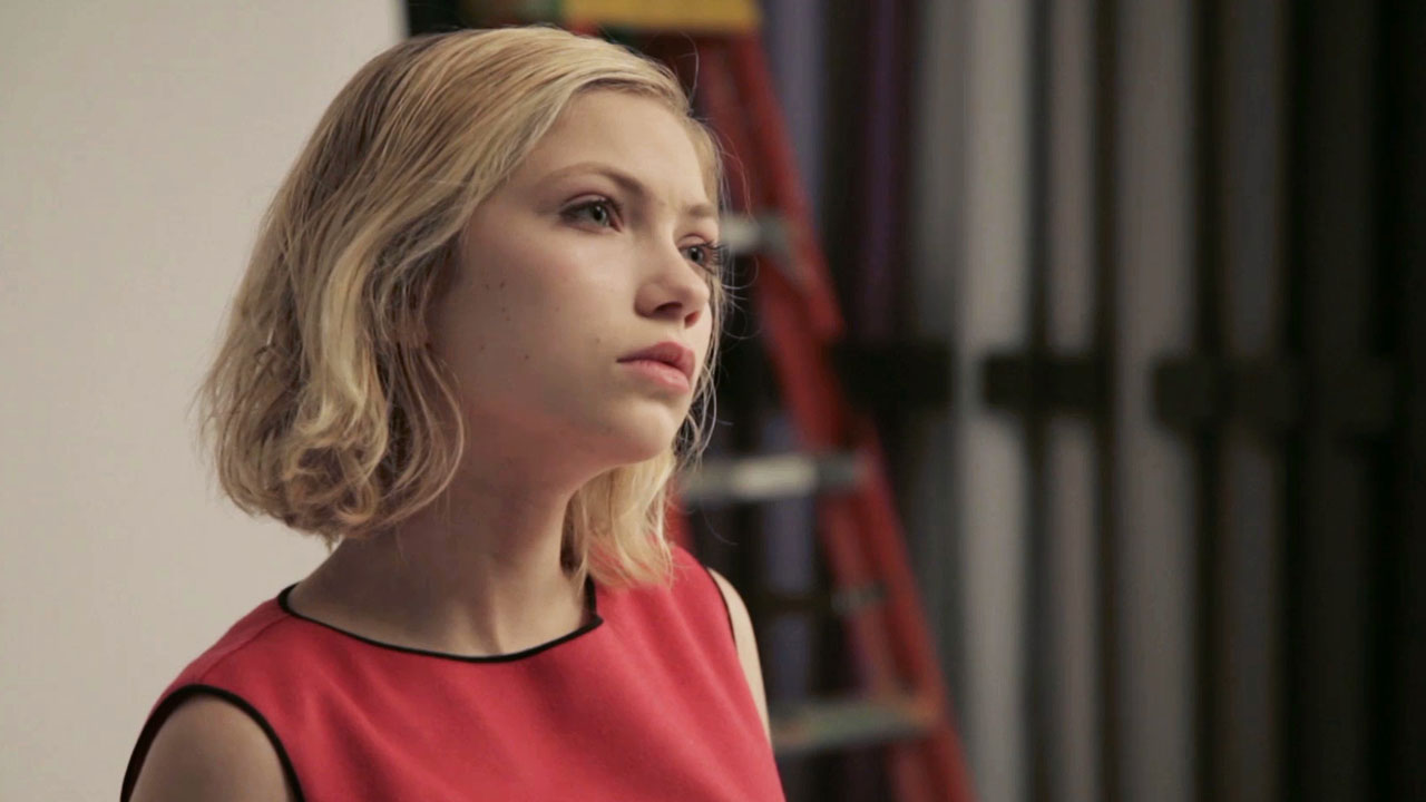 Tavi Gevinson poses for photographer Peter Hapak at the TIME photo studio in New York City