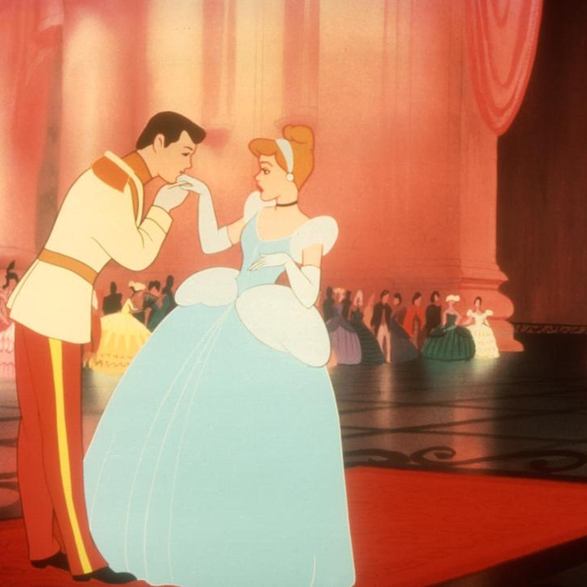 Prince Charming and Cinderella in Disney's "CINDERELLA."