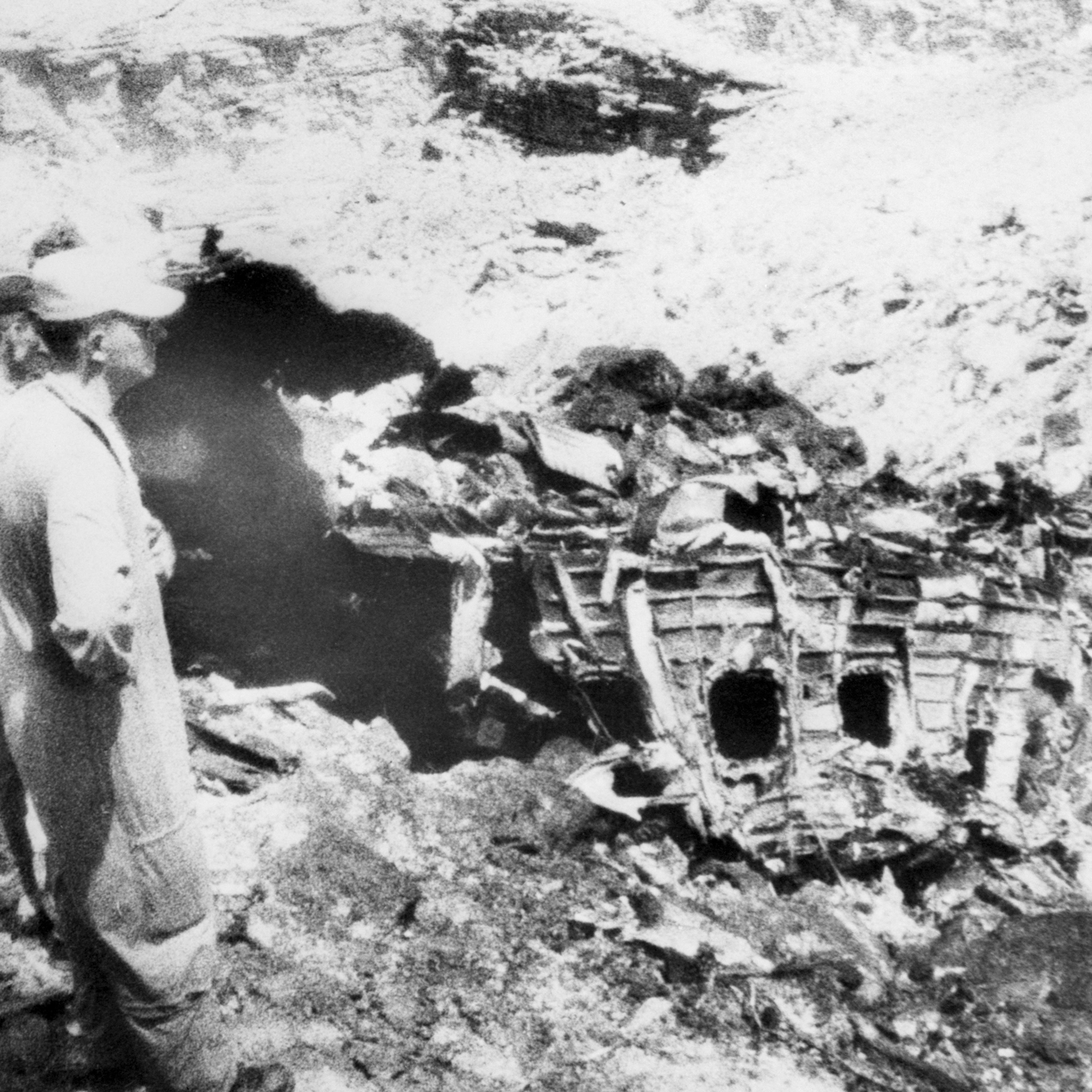 Rescue Workers at Crash Site
