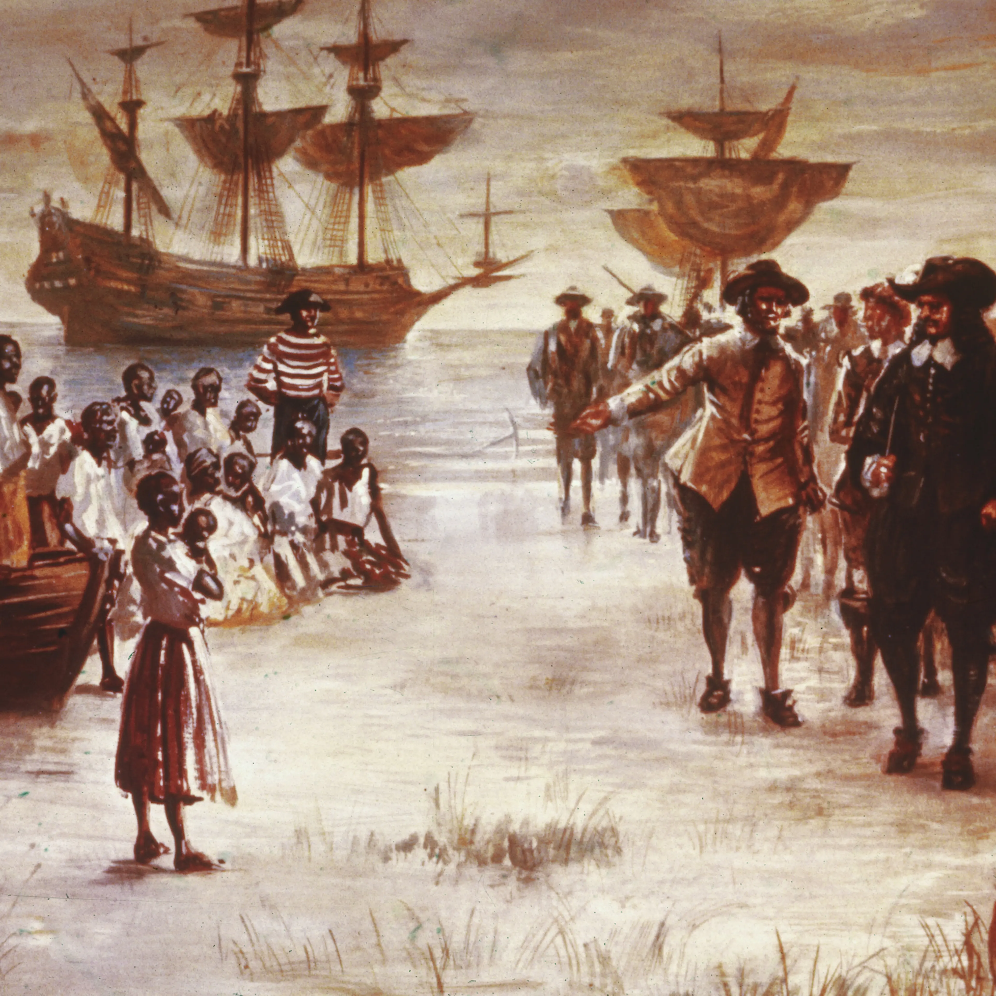 Dutch Slave Ship Arrives In Virginia