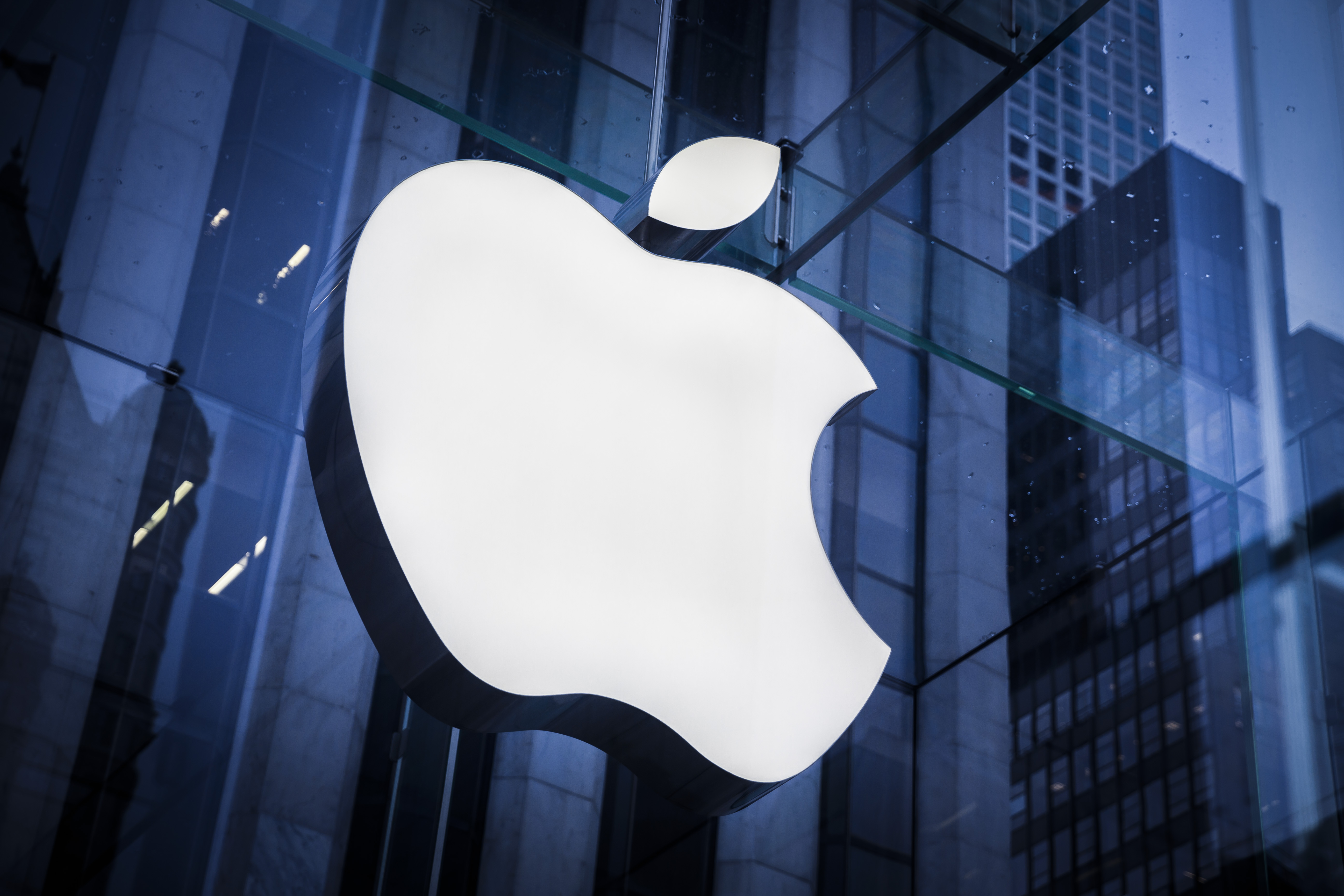 Apple's logo is seen at a store in Manhattan on February 25, 2016 in New York, United States of America.