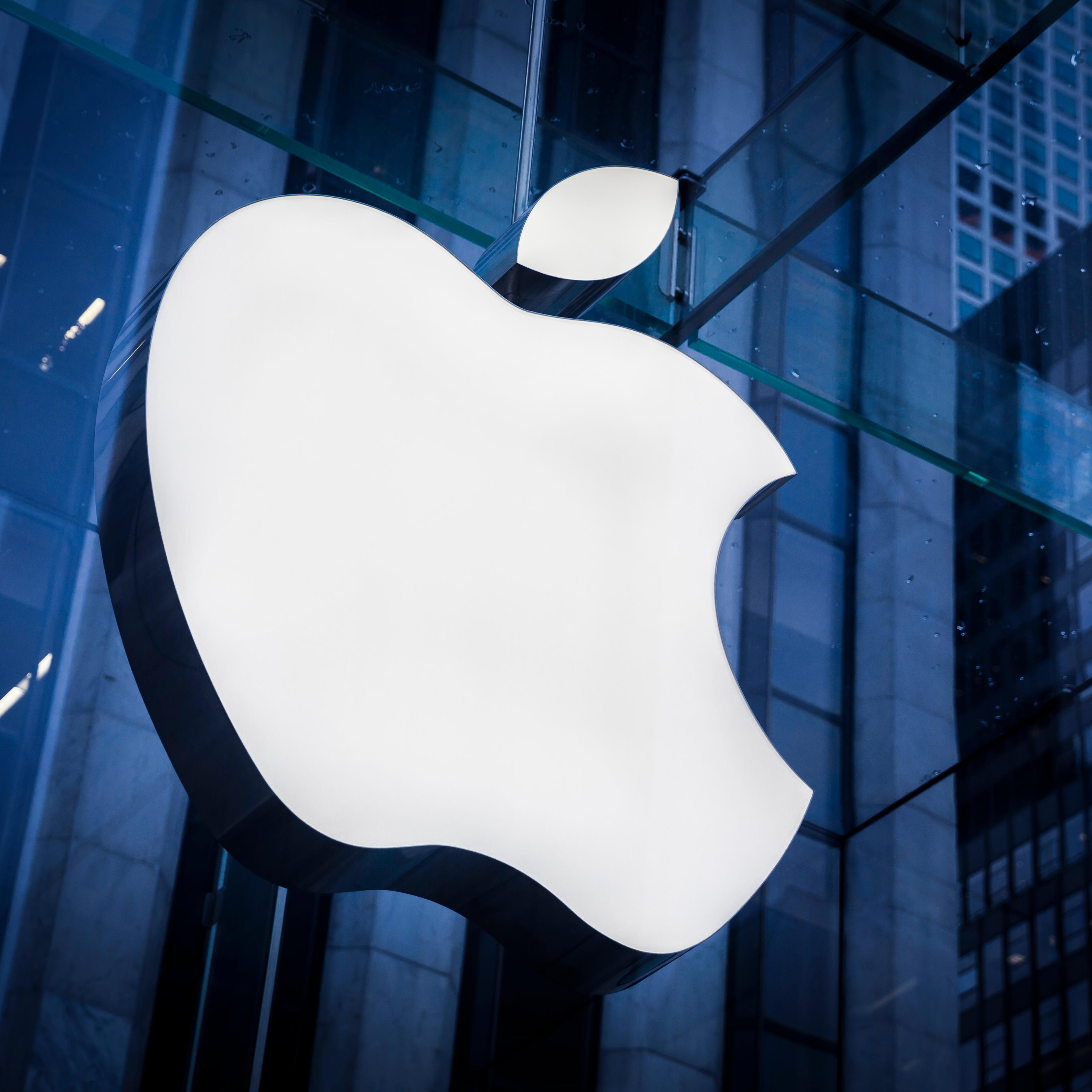 Apple's logo is seen at a store in Manhattan on February 25, 2016 in New York, United States of America.