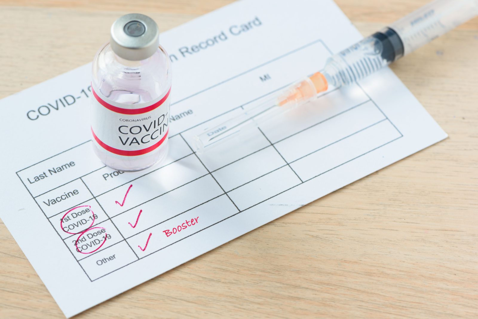 Booster dose of covid-19 vaccine