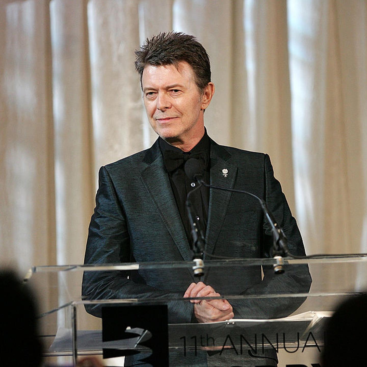 David Bowie accepts the Webby Lifetime Achievement award at the 11th Annual Webby Awards at Chipriani Wall Street on June 5, 2007 in New York City.