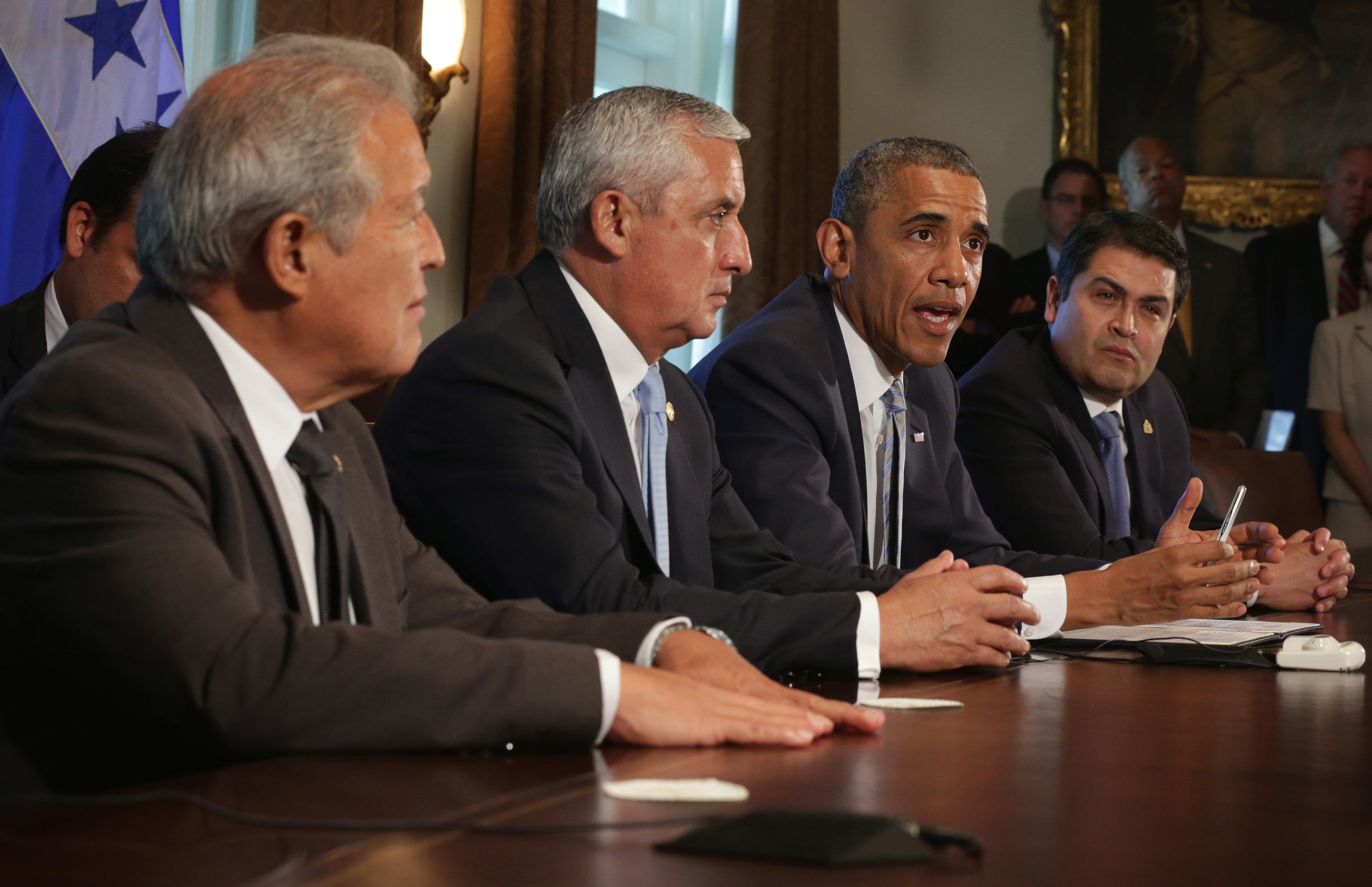 Obama Meets With Leaders Of Honduras, Guatemala And El Salvador At White House