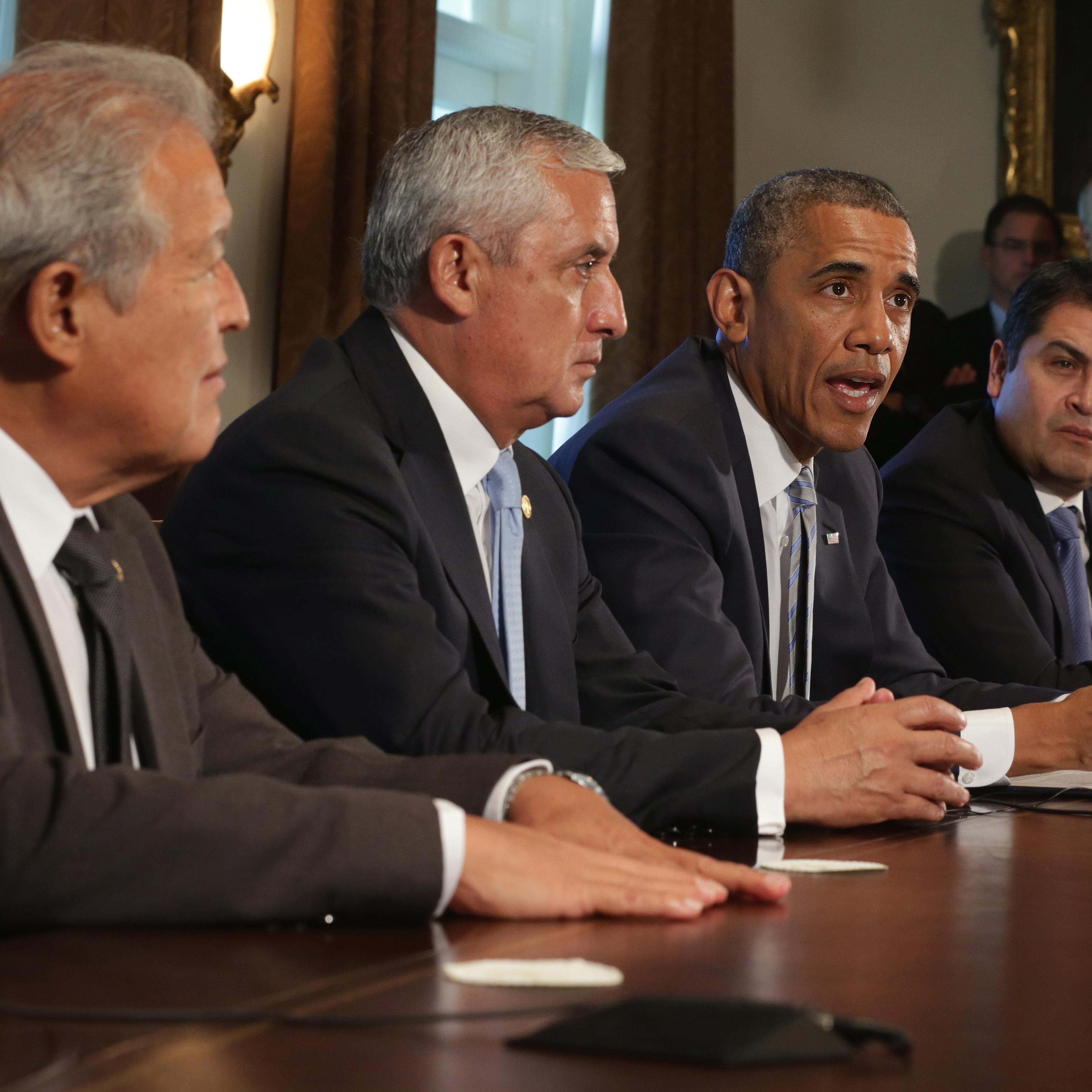 Obama Meets With Leaders Of Honduras, Guatemala And El Salvador At White House