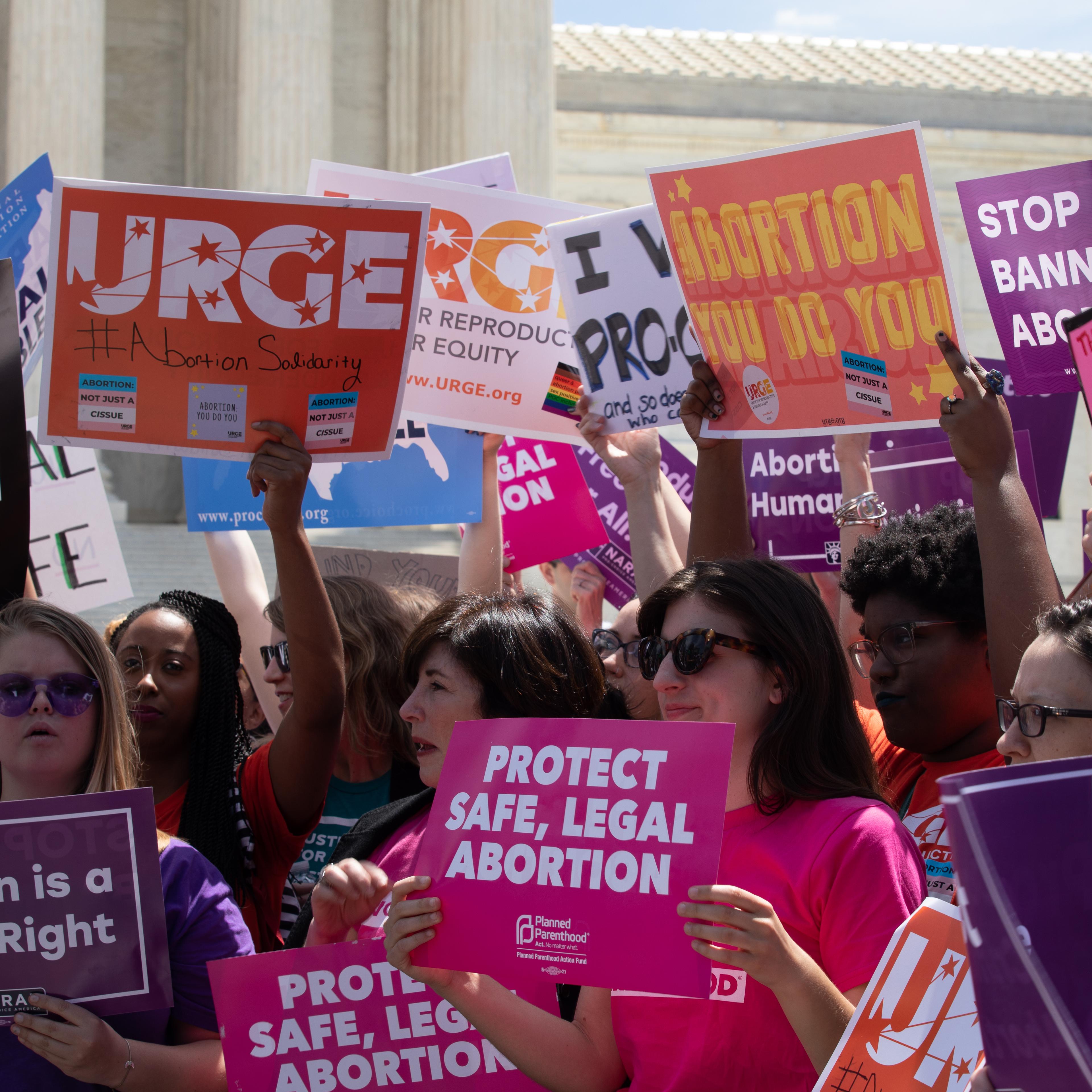 Abortion Rights Activist Protest Outside Supreme Court