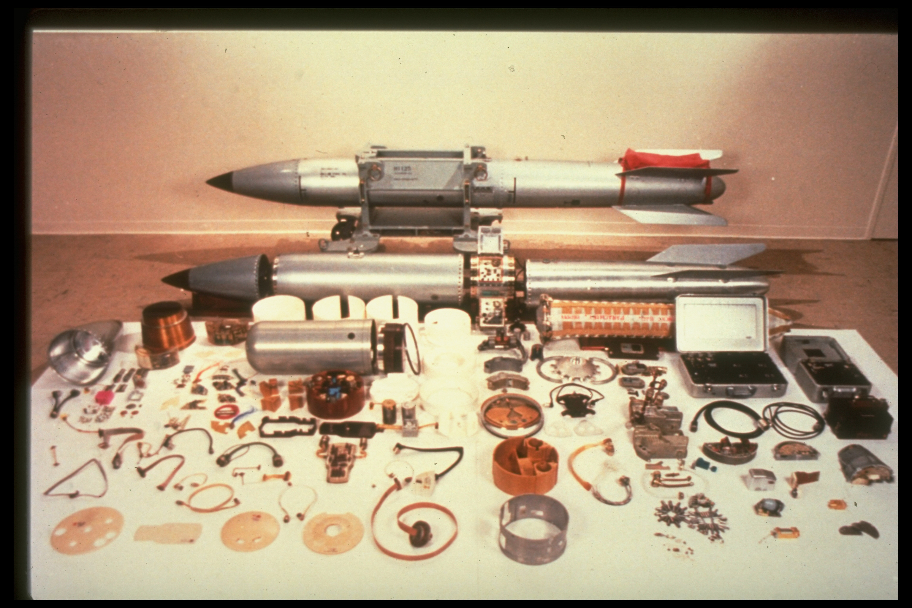 Dismantled components of B-61 nuclear bo