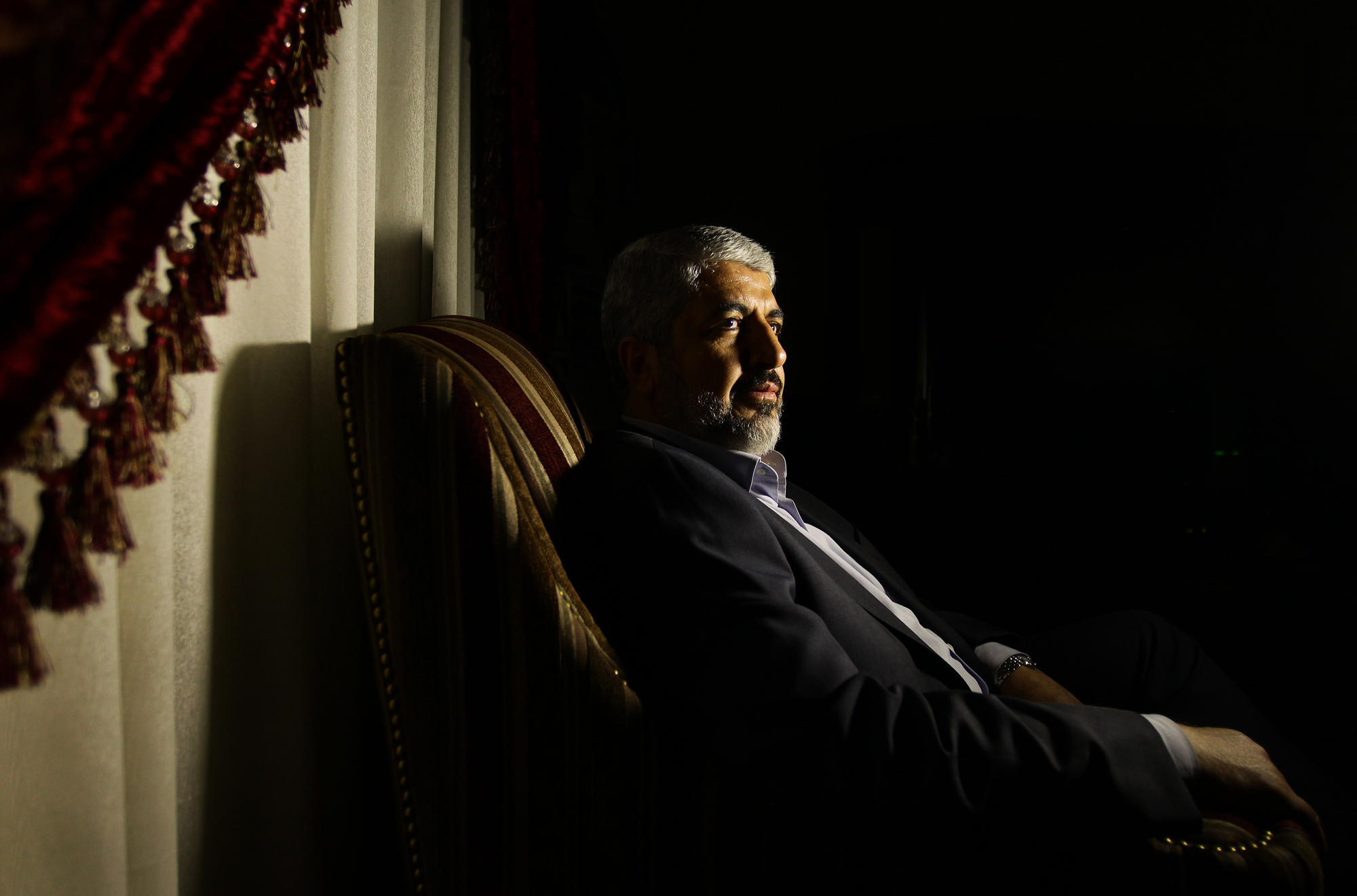 Khaled Mashaal in Doha, Qatar in 2013.
