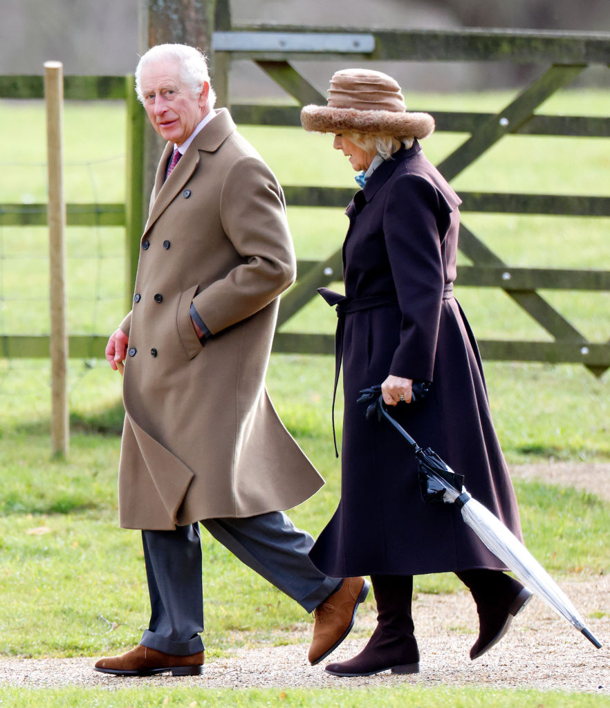 King Charles III &amp; Queen Camilla attend Sunday Church