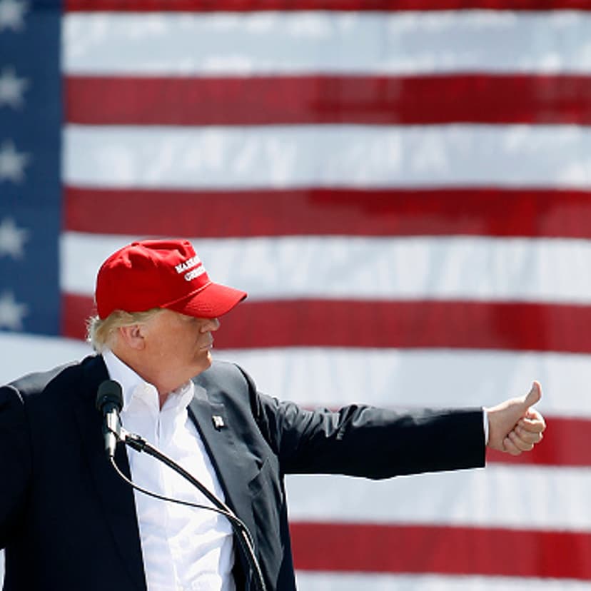 Republican Presidential Candidate Donald Trump Holds Rally In Phoenix