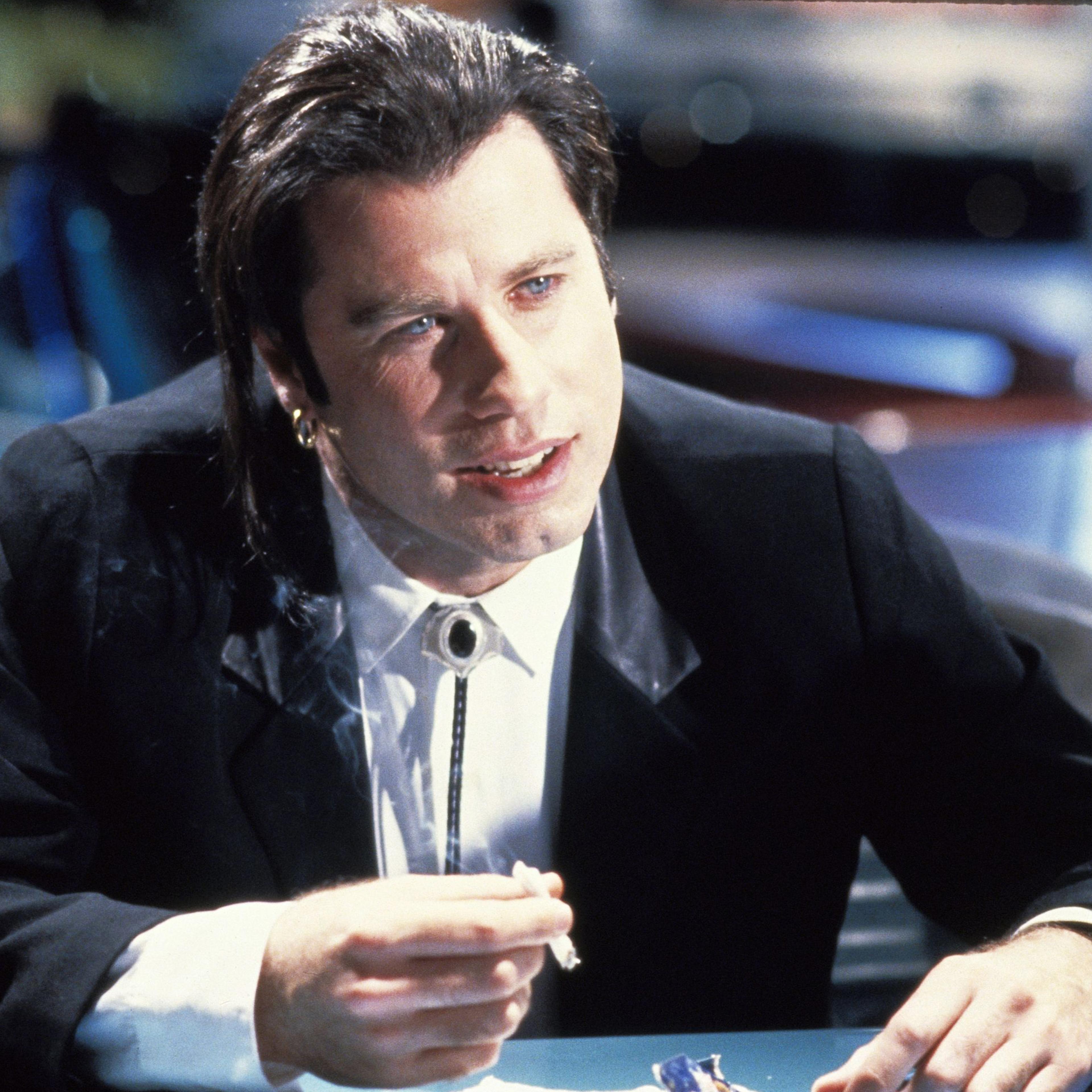 John Travolta as Vincent Vega in Pulp Fiction, 1994.