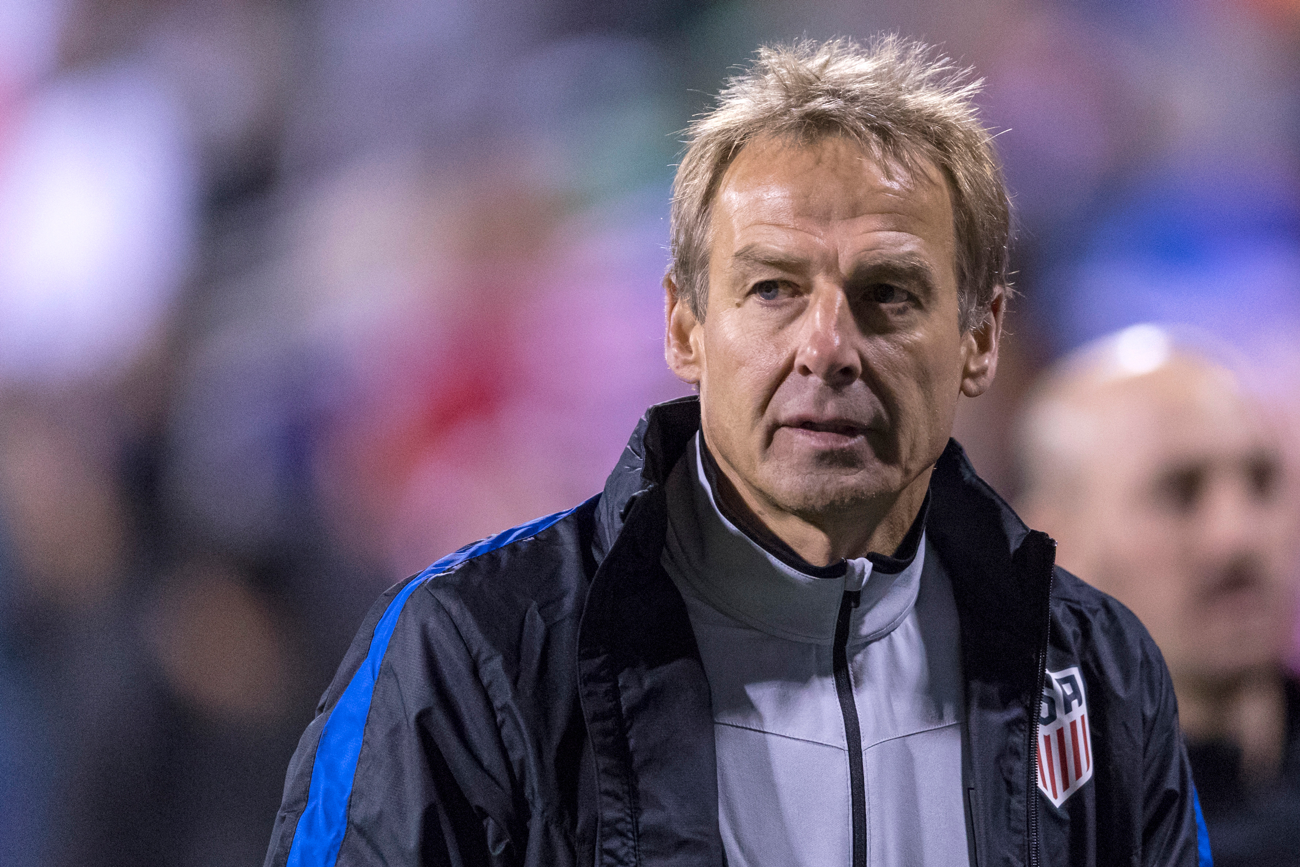 COLUMBUS, OH - NOVEMBER 11: United States Men's National Team head coach Jurgen Klinsmann walks off the field after the first half during the FIFA 2018 World Cup Qualifier at MAPFRE Stadium on November 11, 2016 in Columbus, Ohio. Mexico defeated the Unit