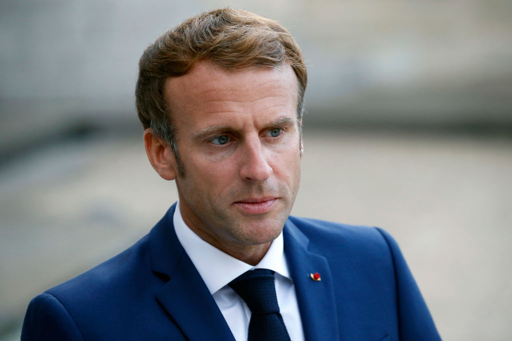French President Emmanuel Macron Hosts German Chancellor Angela Merkel At Elysee Palace