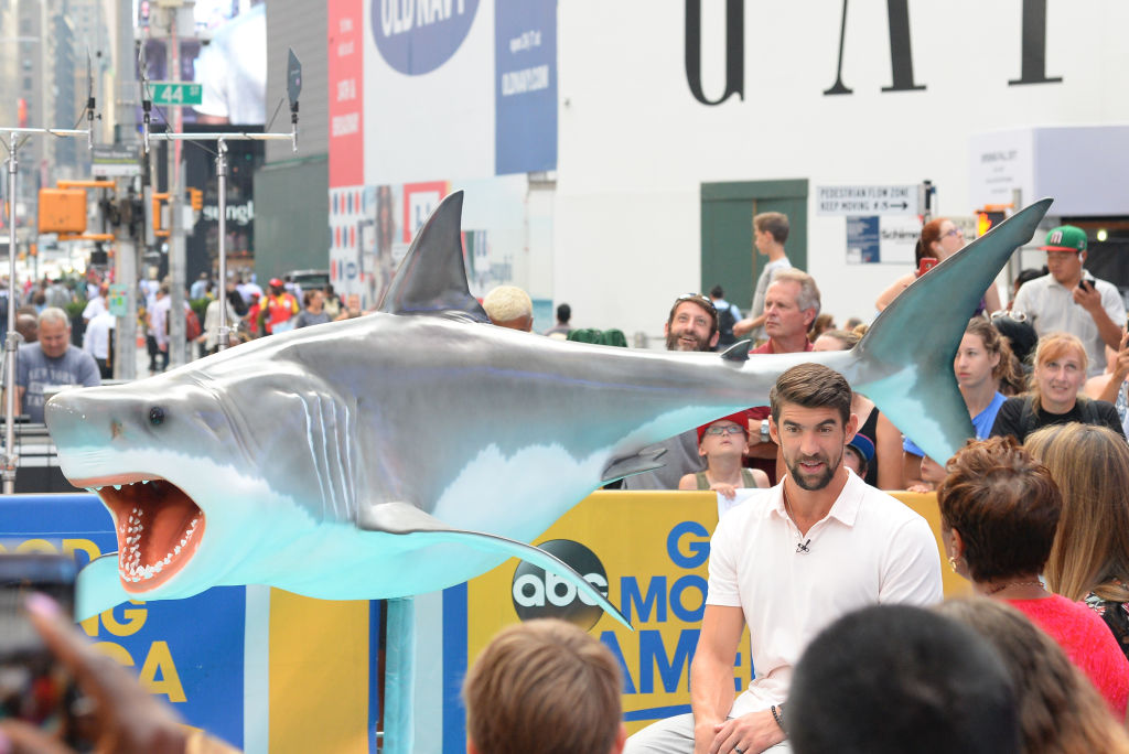 Michael Phelps in New York CIty