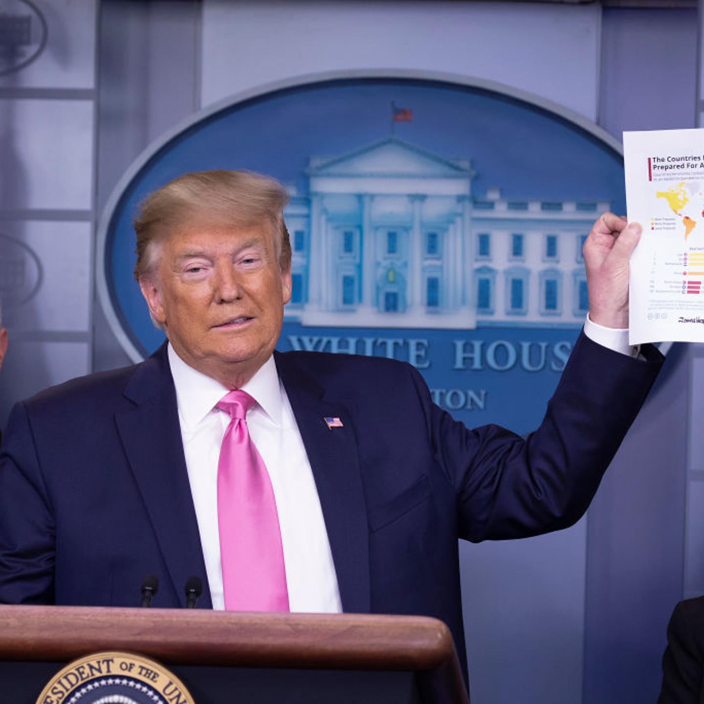 President Trump Holds Press Conference With CDC Officials On Coronavirus