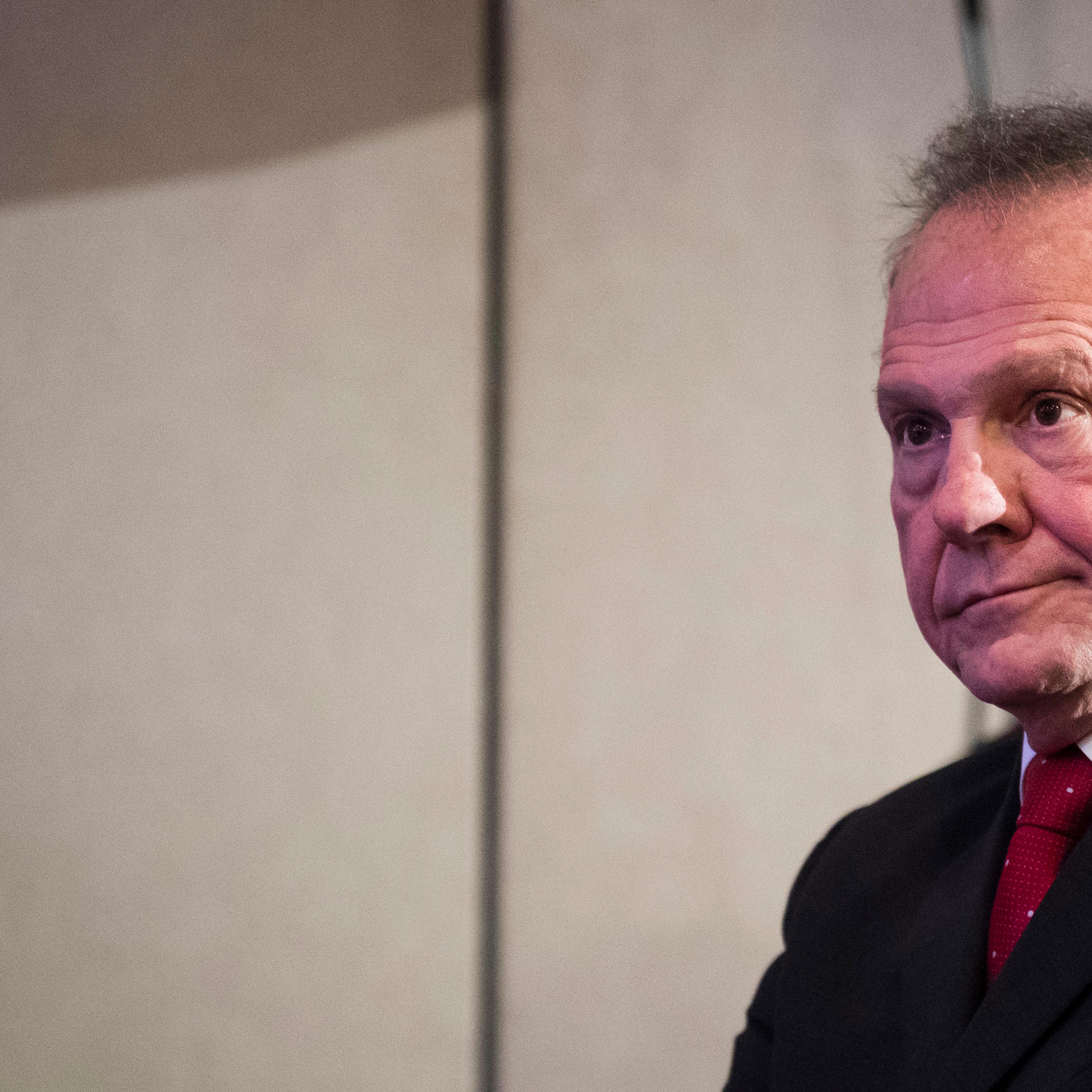 Embattled GOP Senate Candidate In Alabama Judge Roy Moore Continues Campaigning Throughout The State