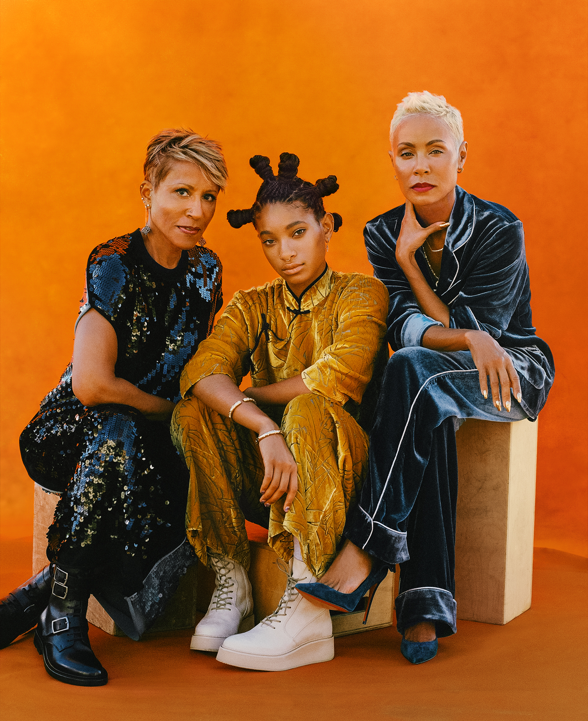 Adrienne Banfield Norris, Willow Smith and Jada Pinkett Smith