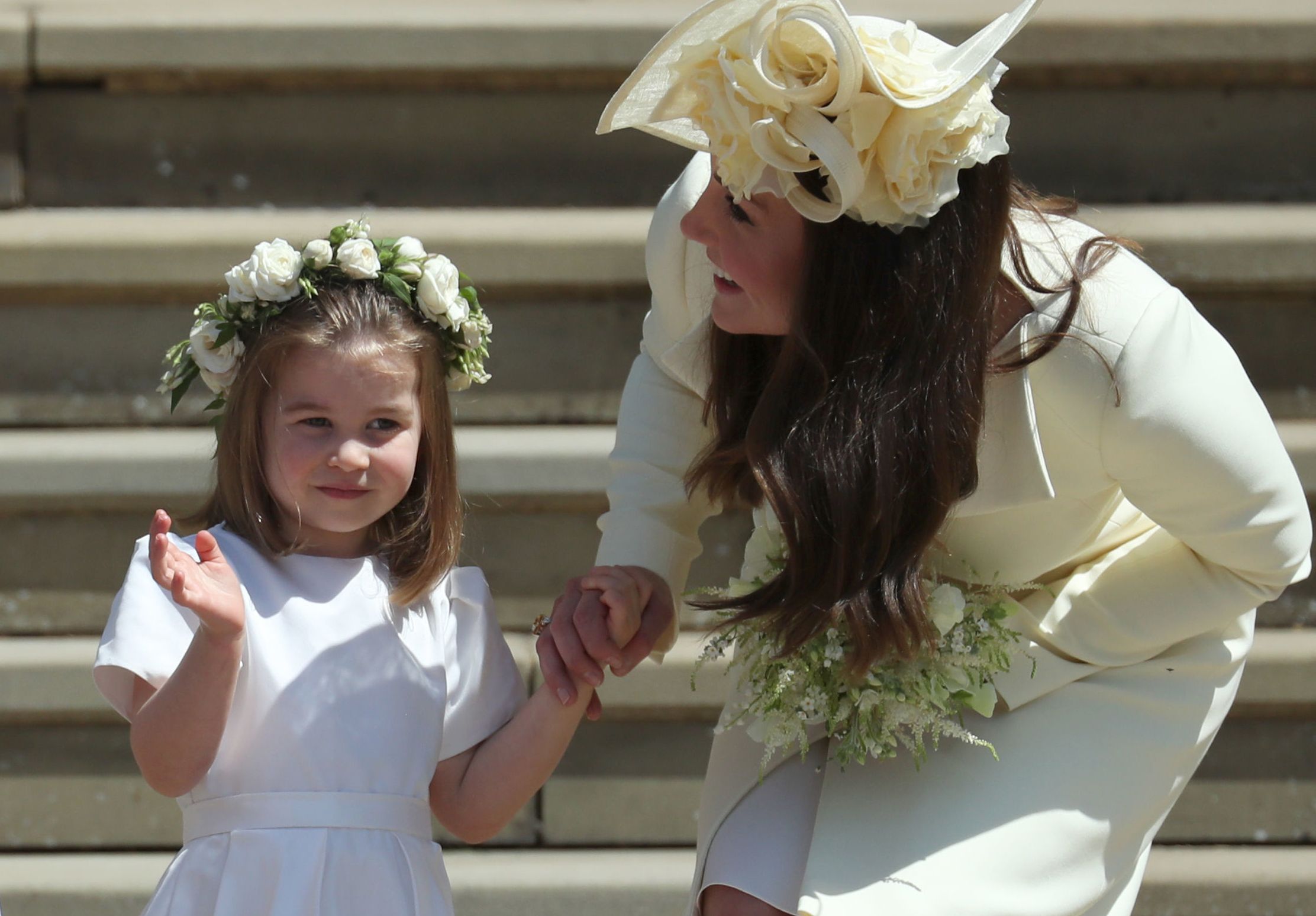 Prince Charlotte and Duchess Kate at 2018 royal wedding