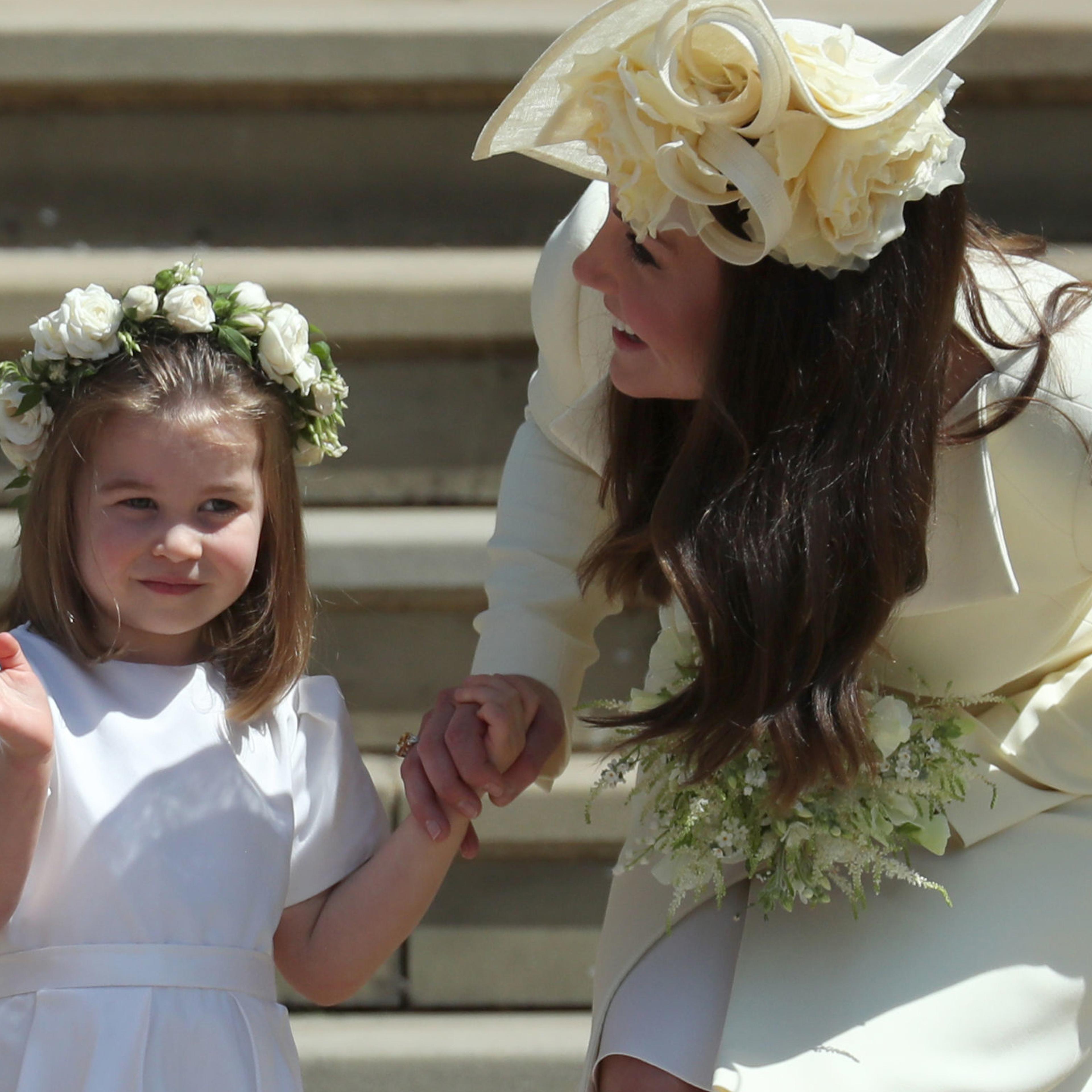 Prince Charlotte and Duchess Kate at 2018 royal wedding