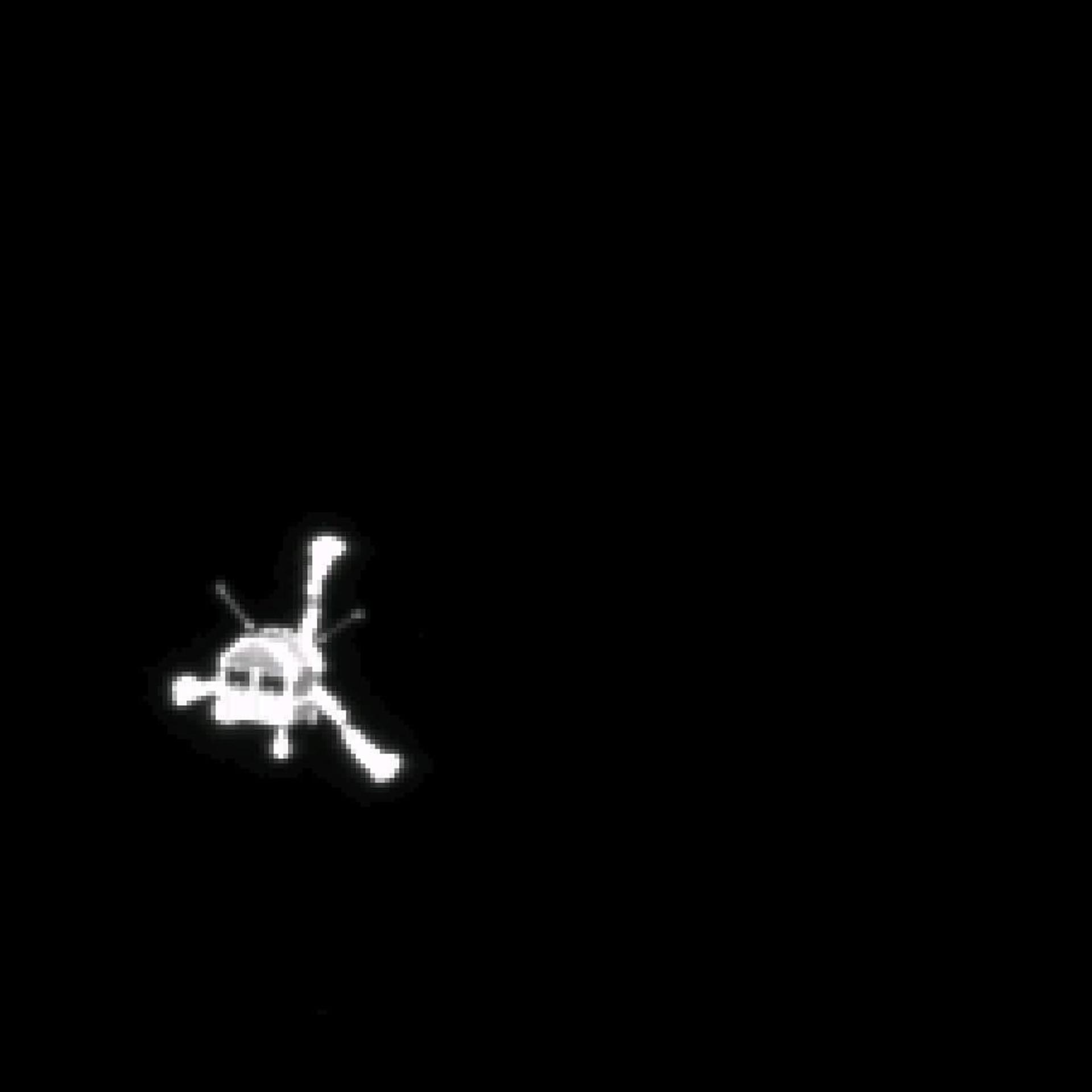 Philae as seen from Rosetta