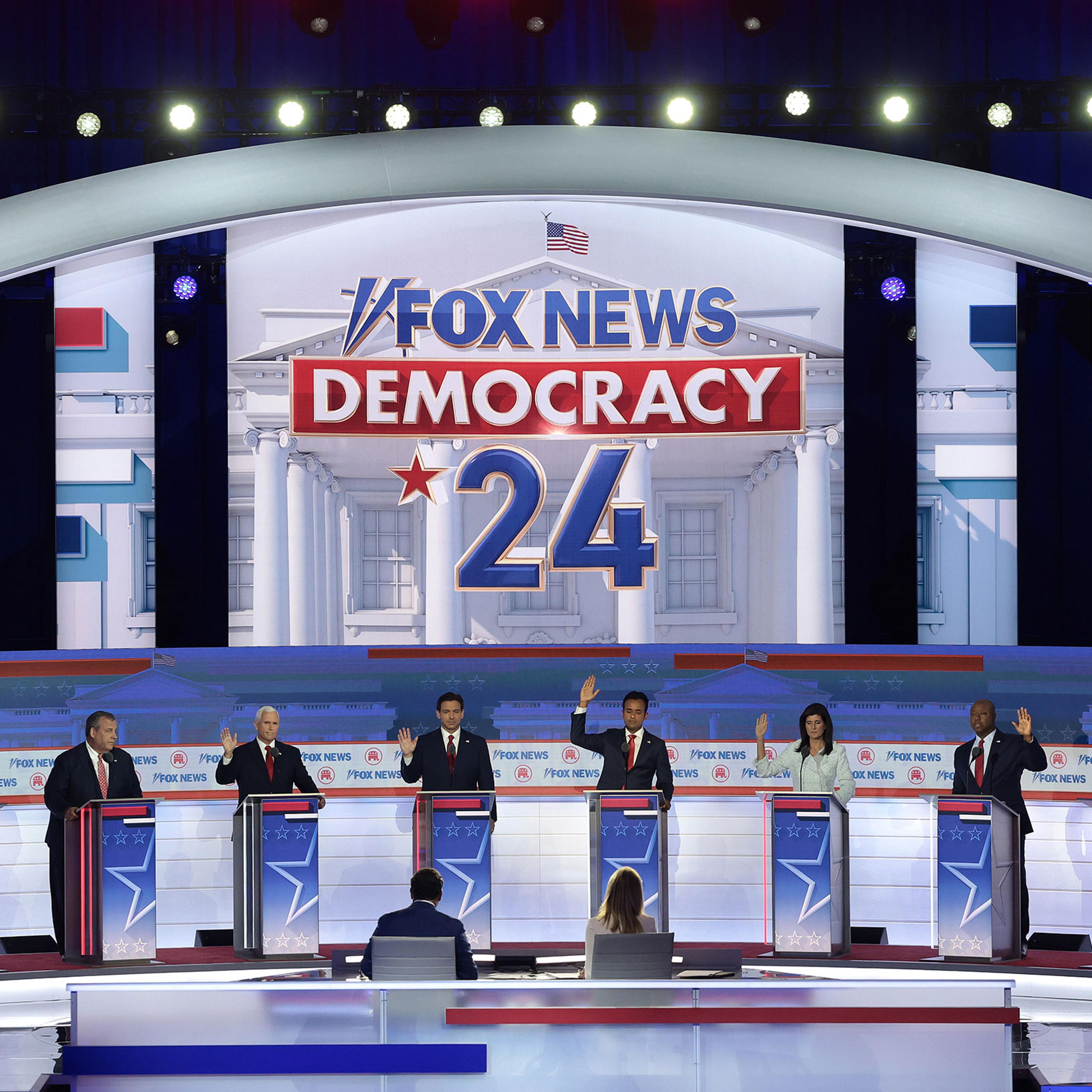 Presidential Hopefuls Square Off In First GOP Debate