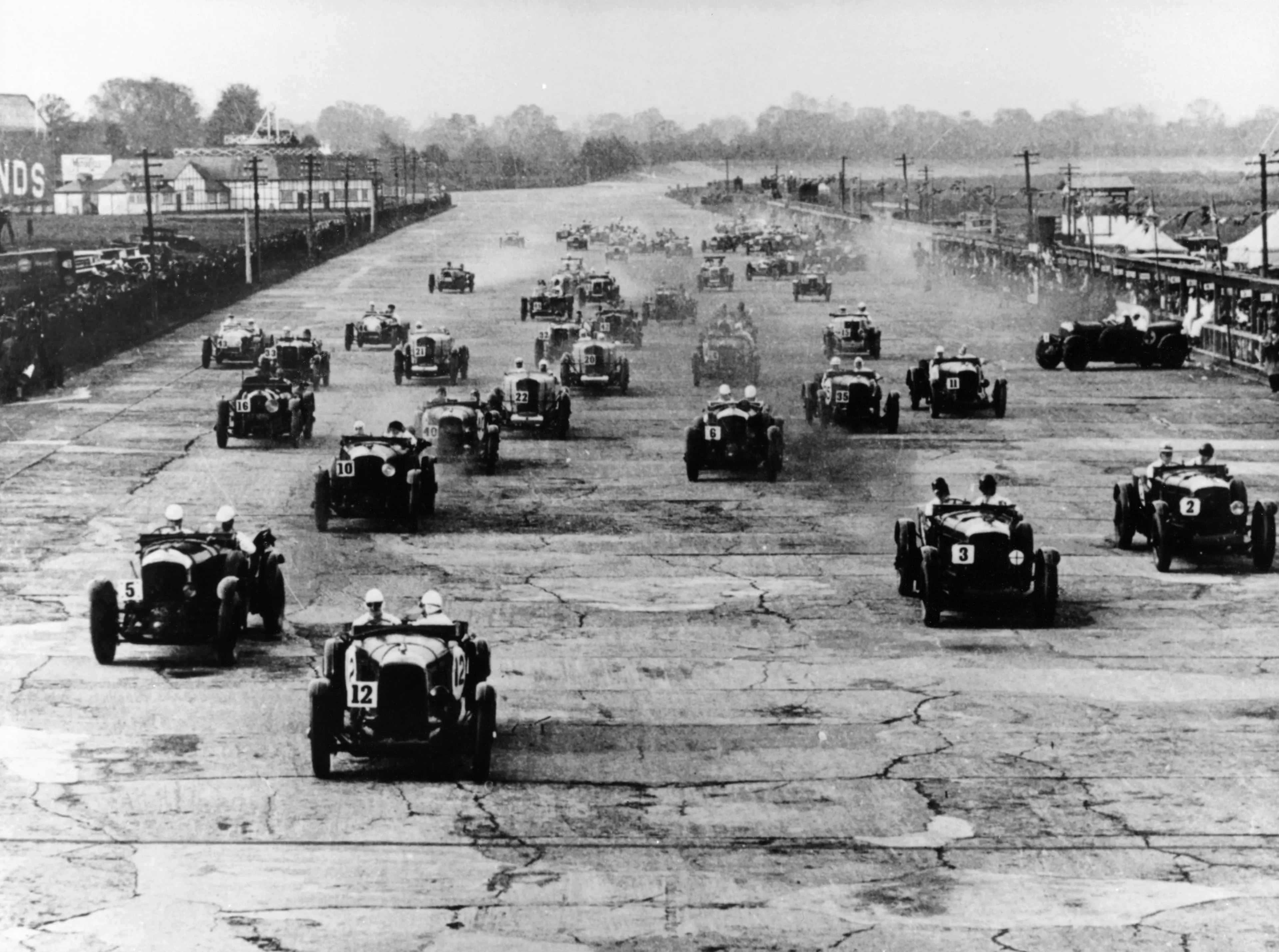 Brooklands Downton Abbey Backstory: Real Photos of 1920s Auto Racing