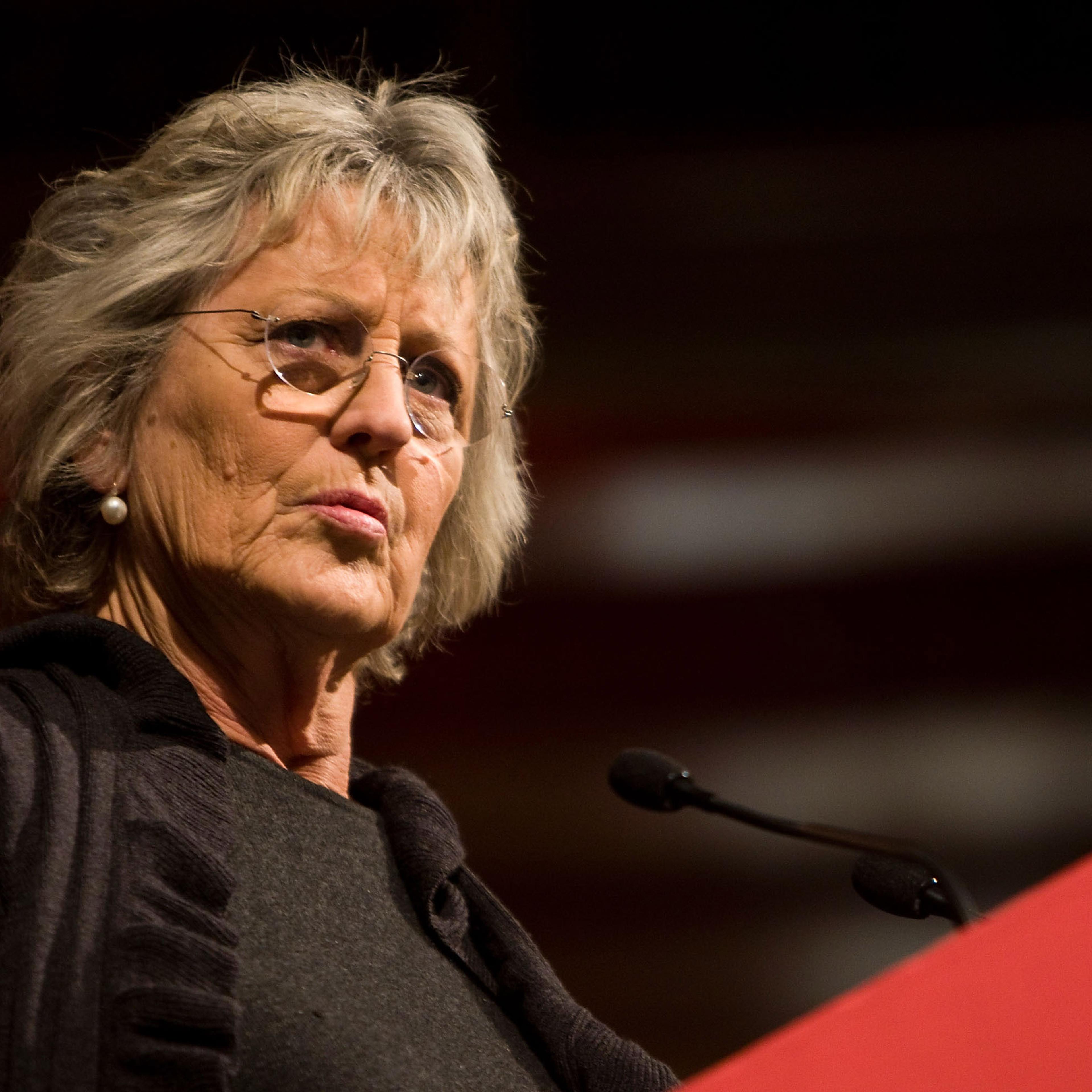Germaine Greer speaks at The Age Book of the Year Awards as part of the opening night of the Melbourne Writers Festival on August 22, 2008 in Melbourne, Australia.