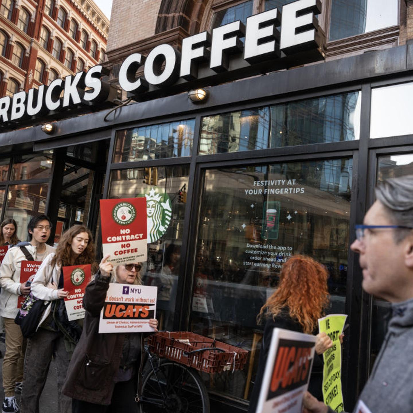Starbucks Unionized Baristas Strike At Hundreds Of Locations