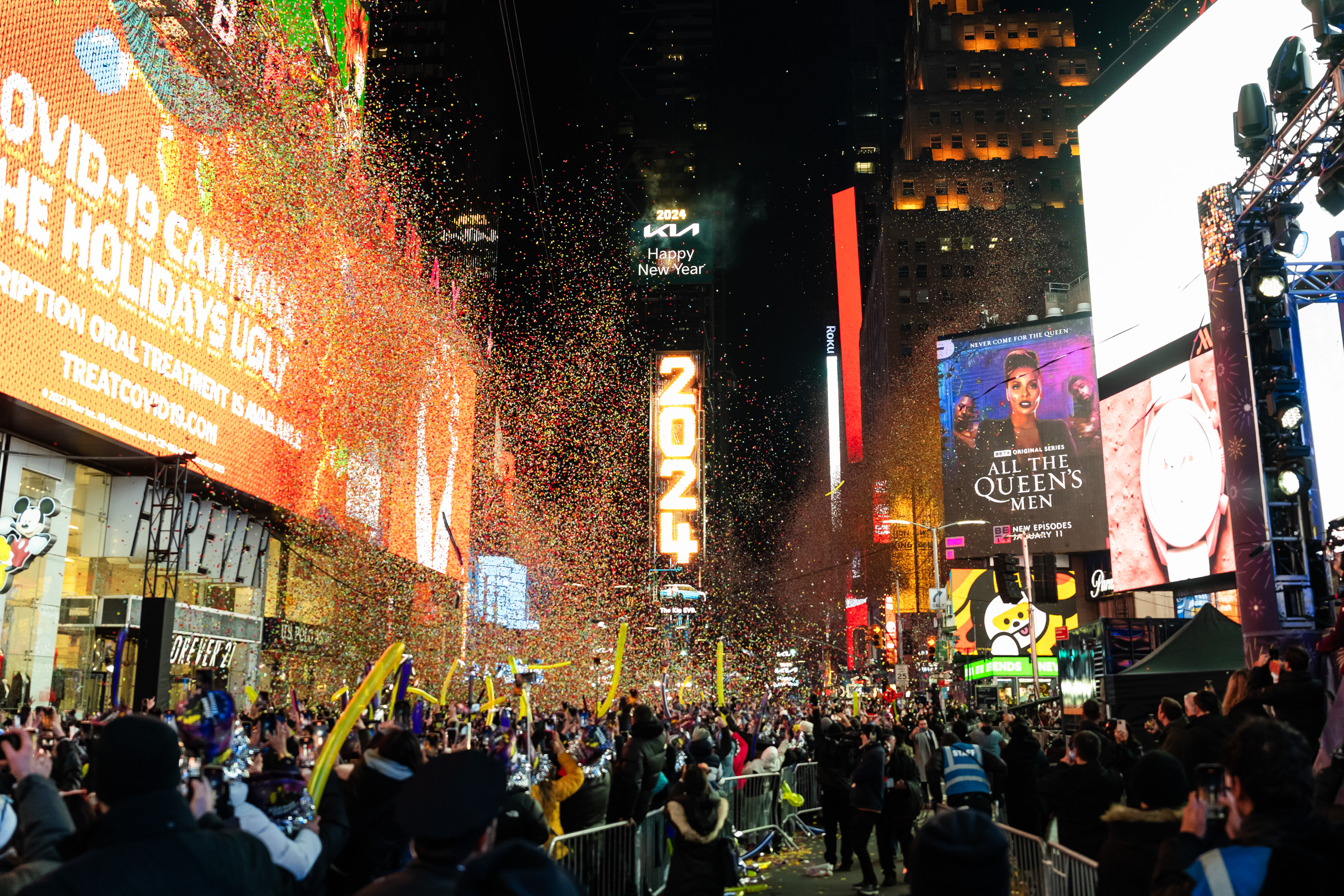 Times Square New Year's Eve 2024 Celebration