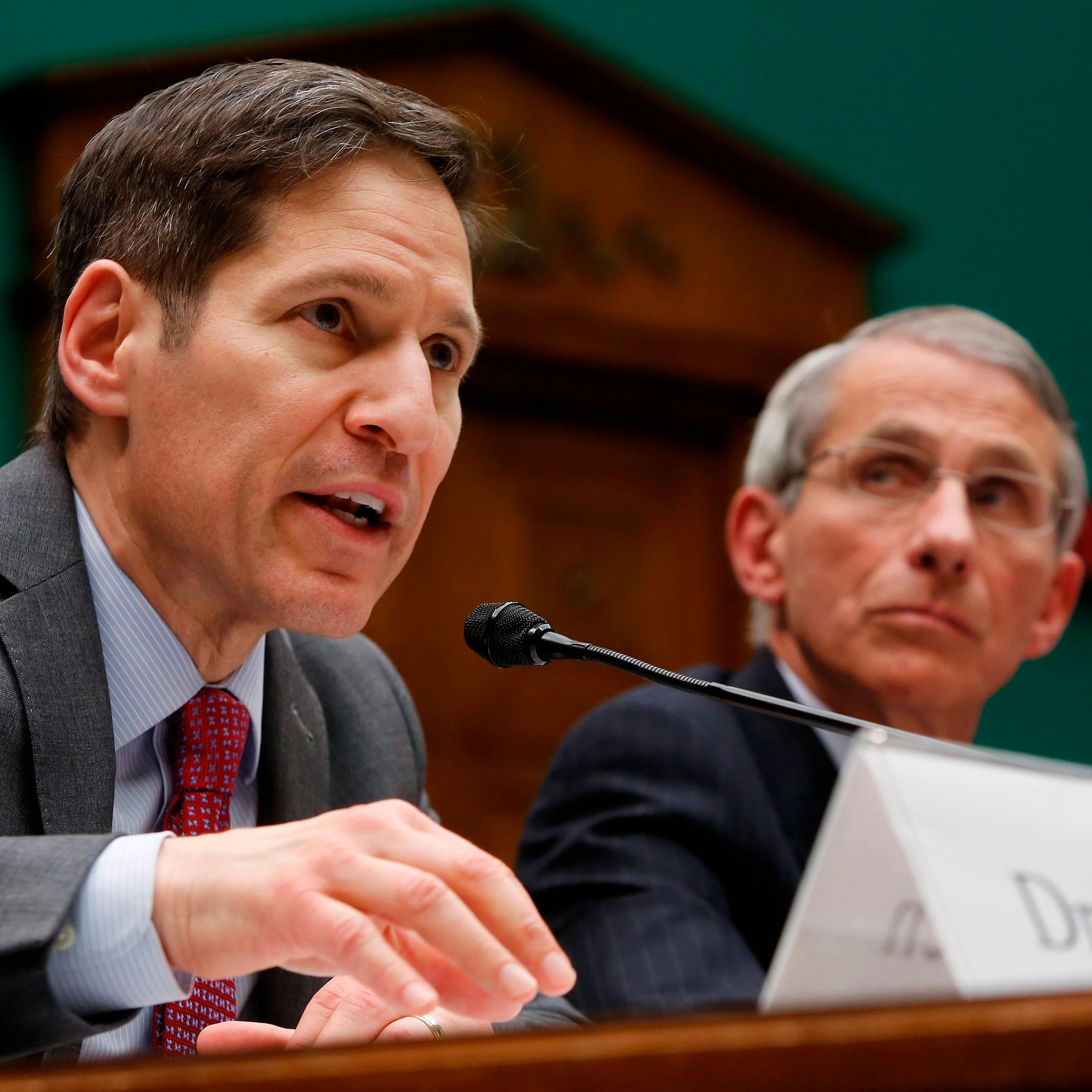 Frieden and Fauci testify before a House Energy and Commerce Oversight and Investigations Subcommittee hearing on the U.S. response to the Ebola crisis, in Washington