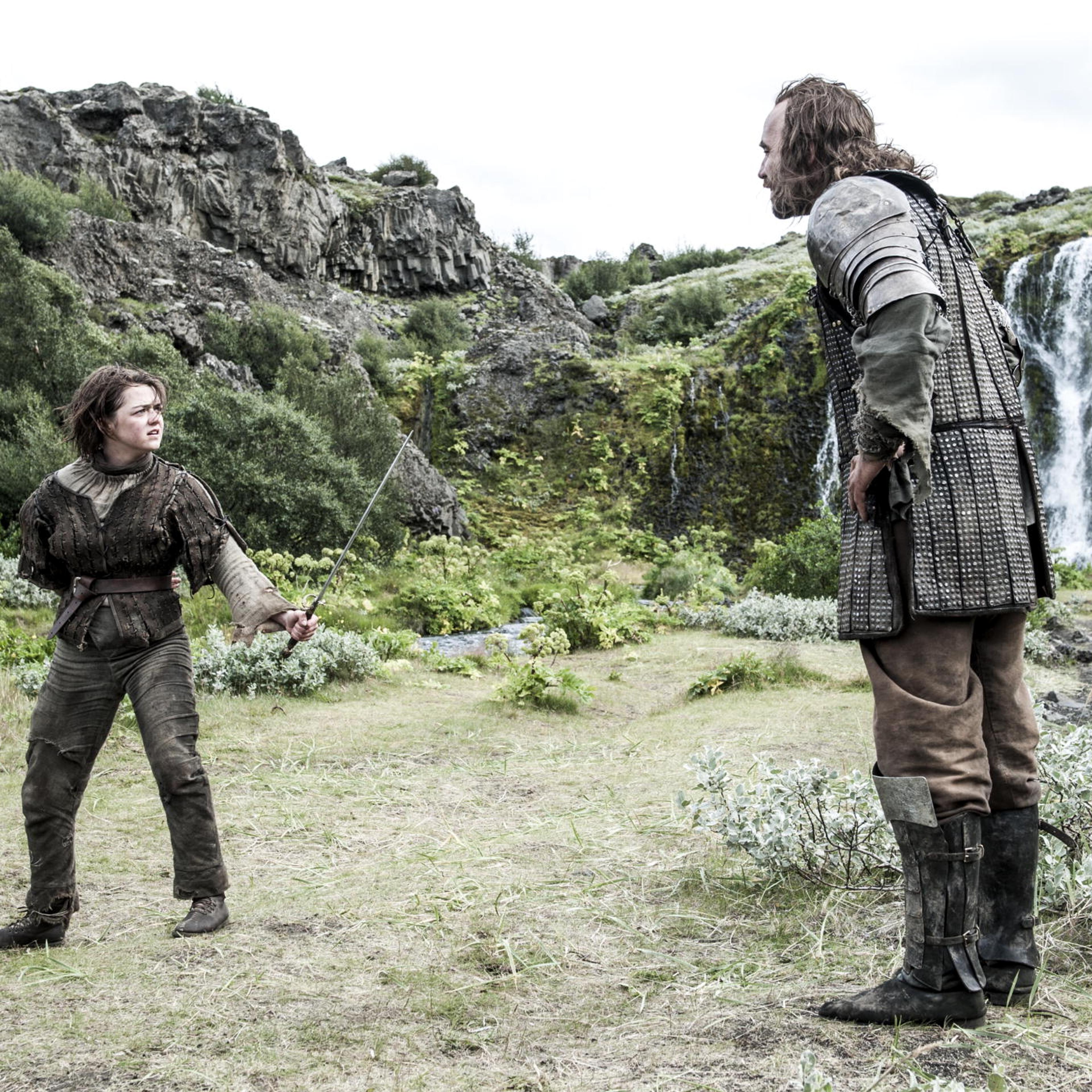 Arya Stark and The Hound