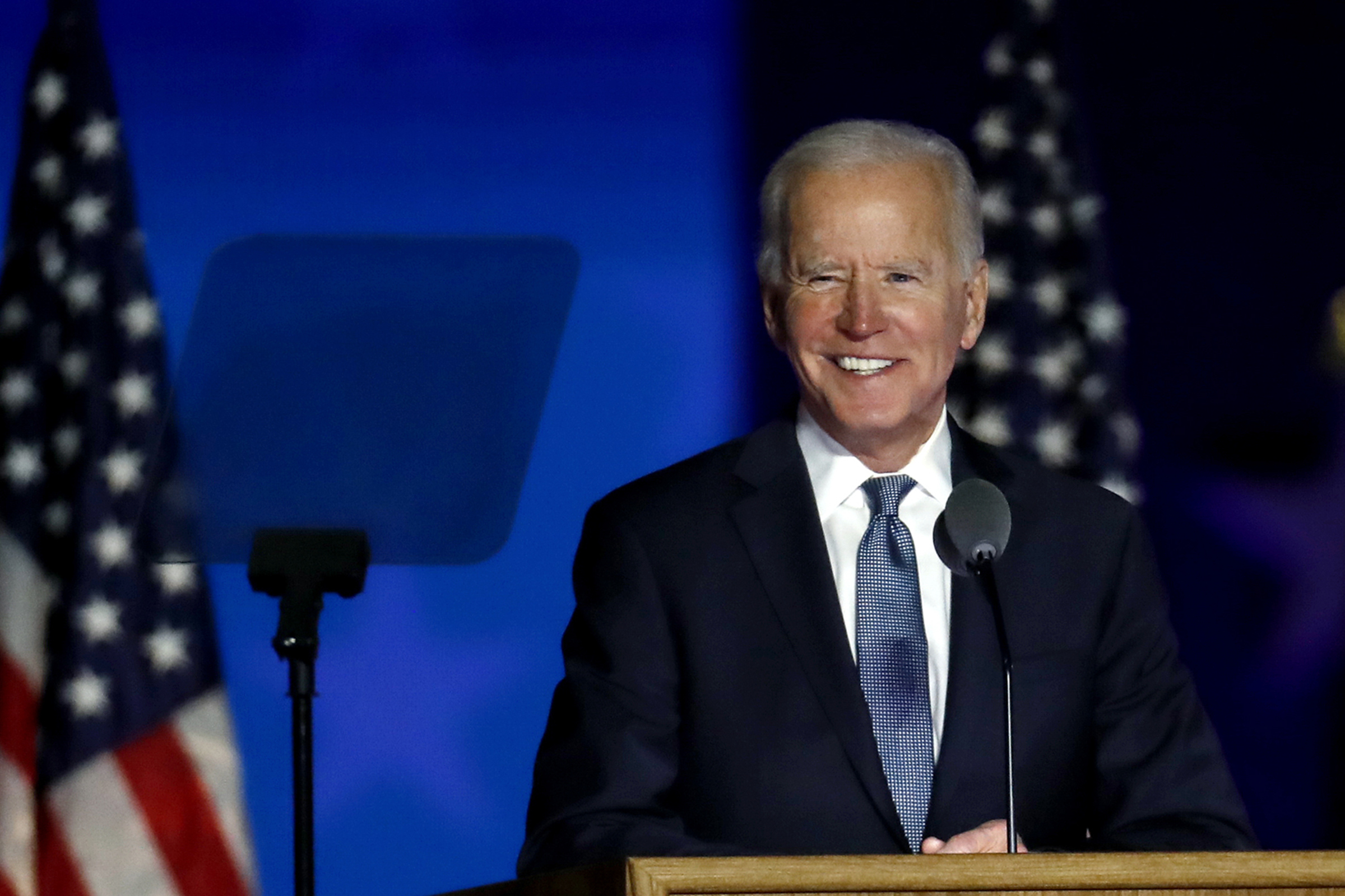 Democratic Presidential Nominee Joe Biden Holds Election Night Party