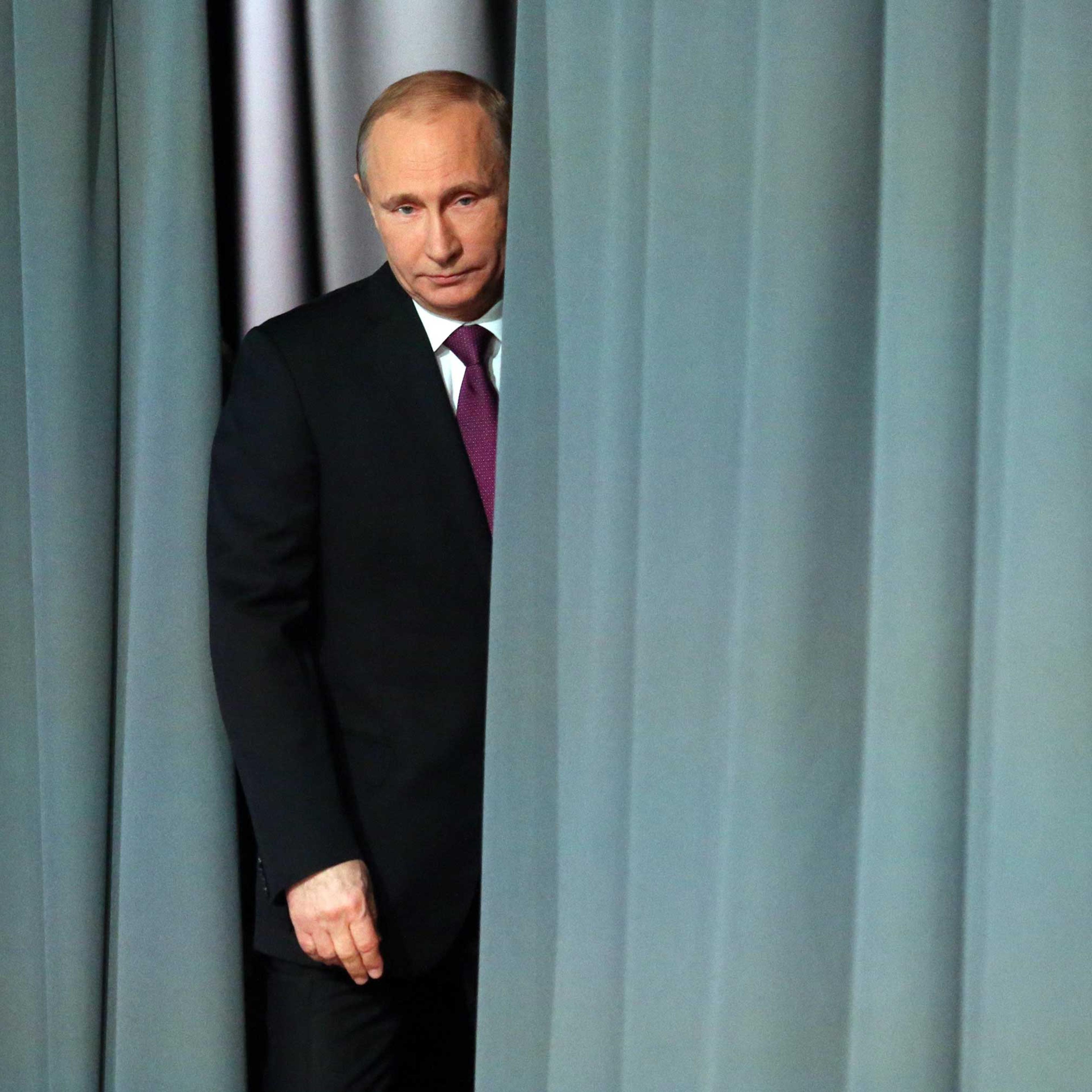 President Vladimir Putin during an annual press conference on Dec. 18, 2014 in Moscow.