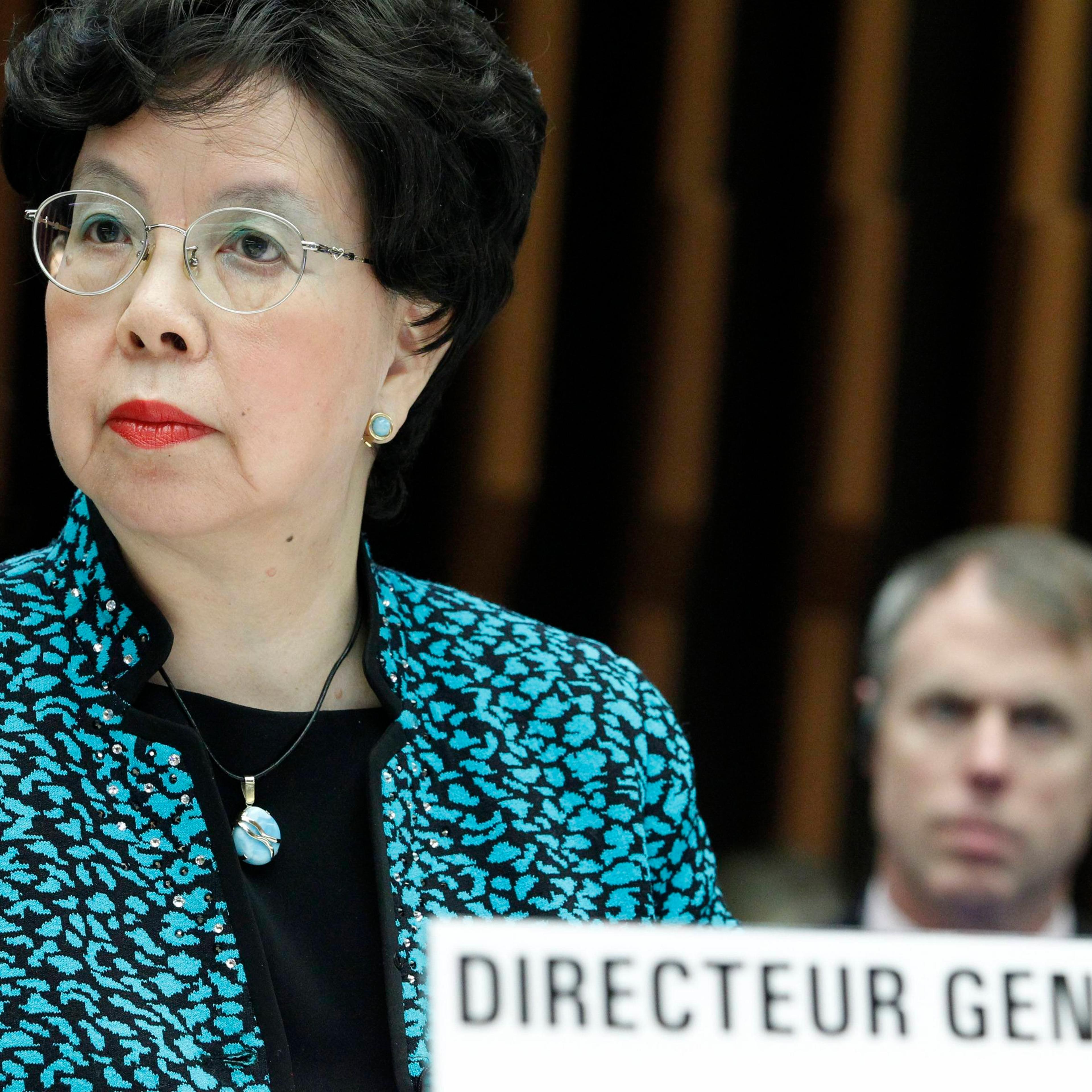 WHO Director-General Margaret Chan addresses the media during a special meeting on Ebola at the WHO headquarters in Geneva