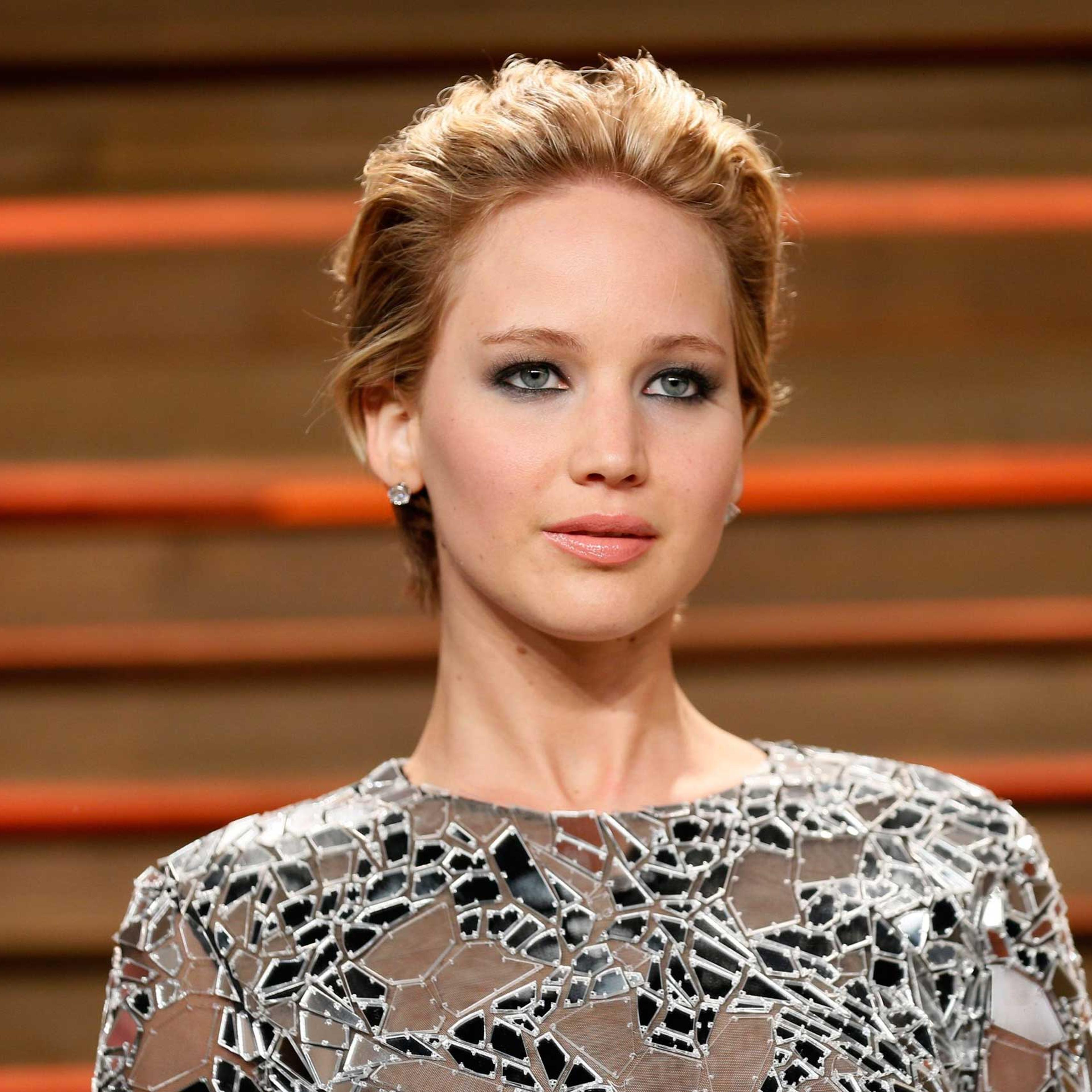 File photo of actress Jennifer Lawrence arriving at the 2014 Vanity Fair Oscars Party in West Hollywood