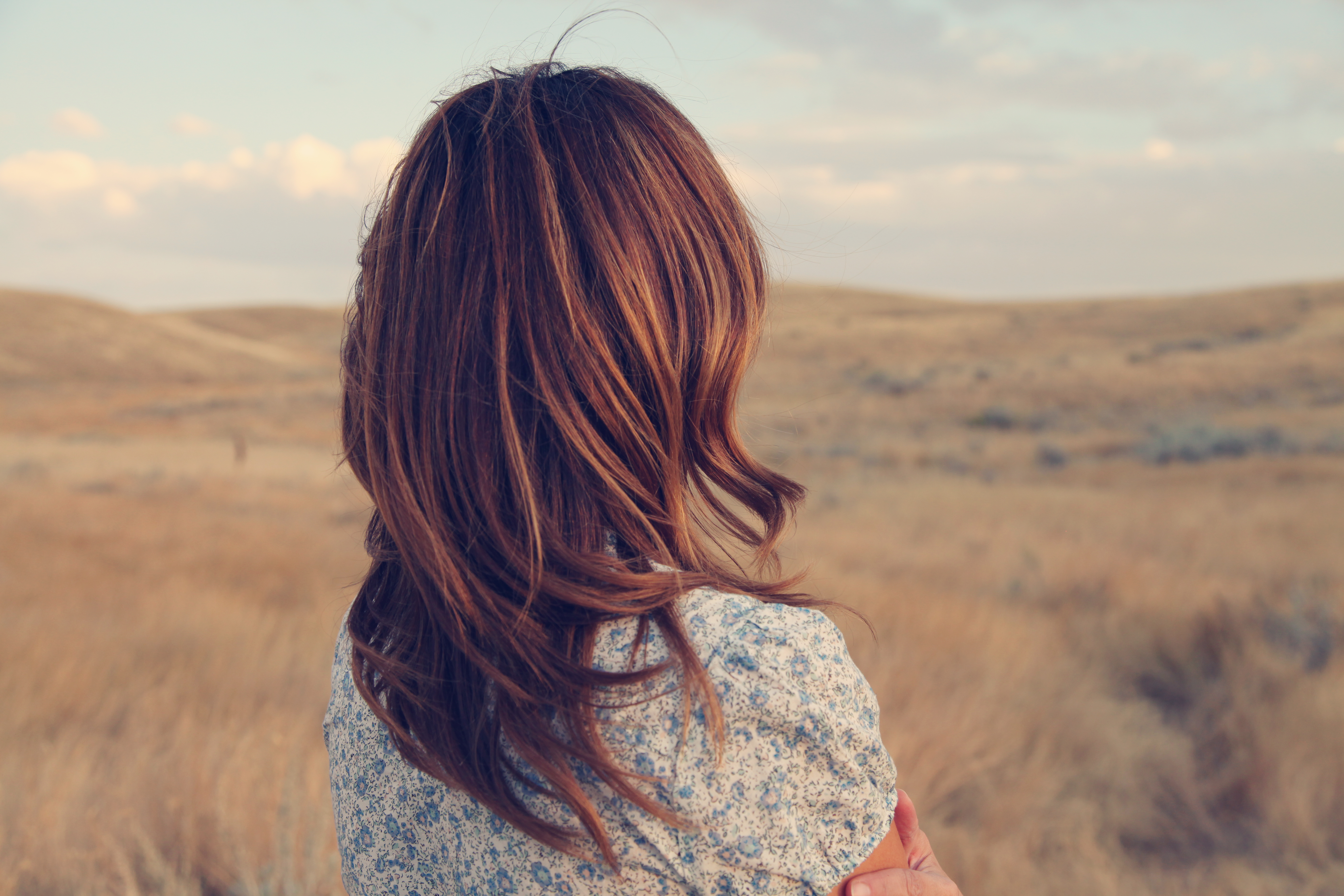 woman standing alone