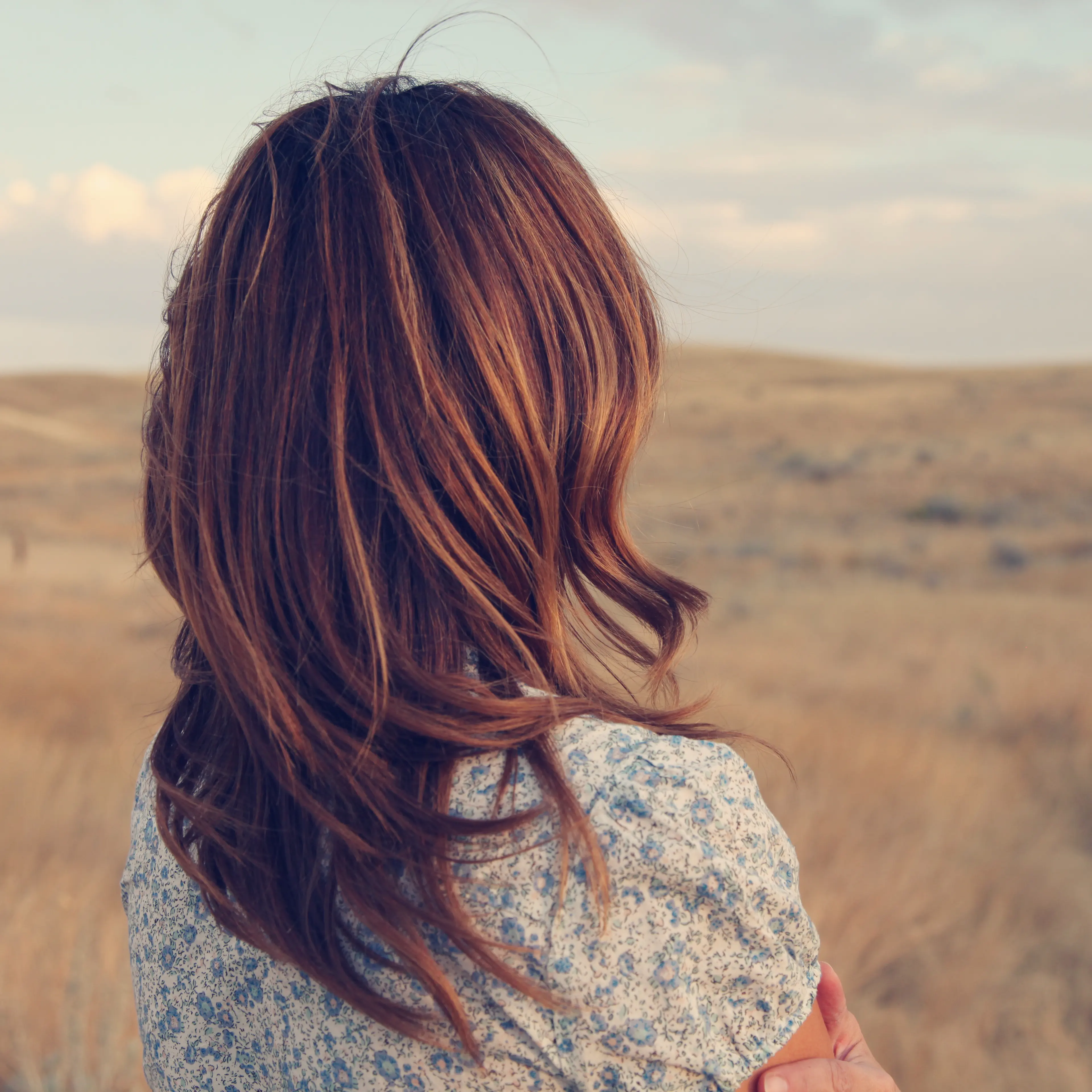 woman standing alone