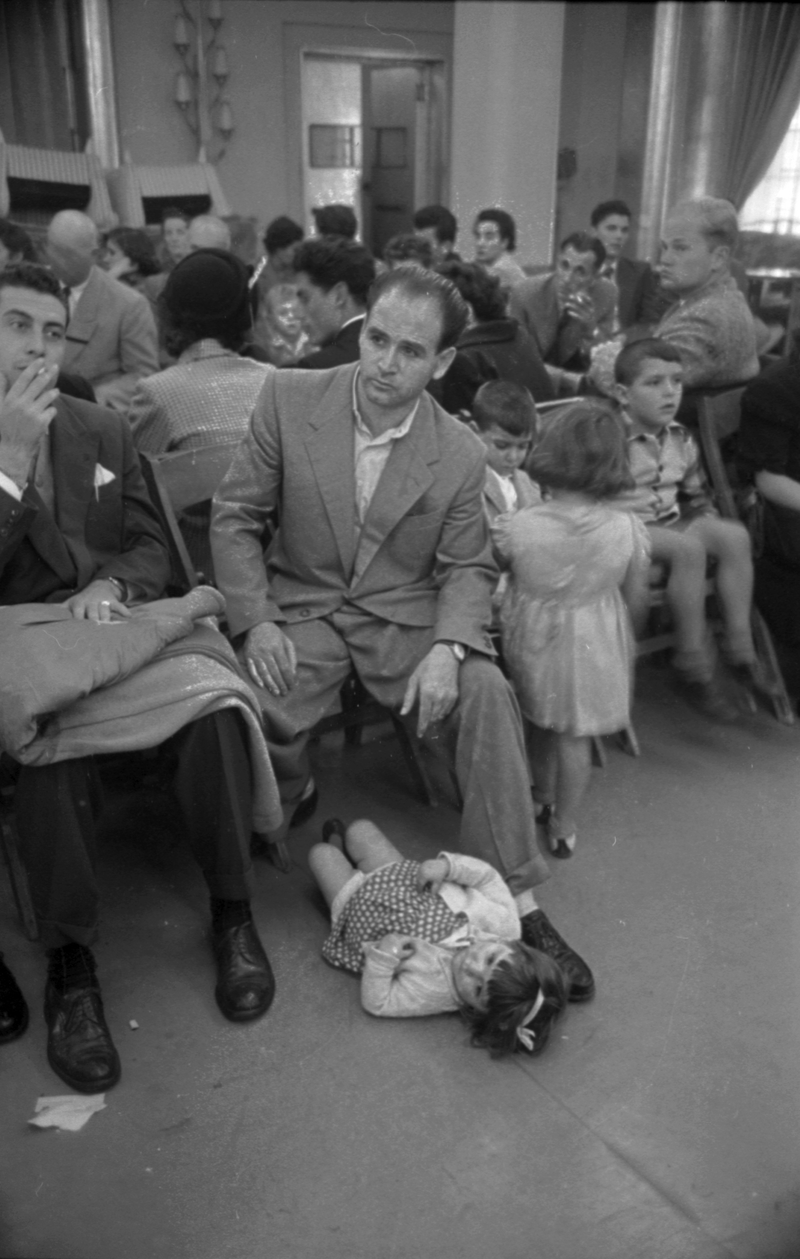Immigrants at Ellis Island.