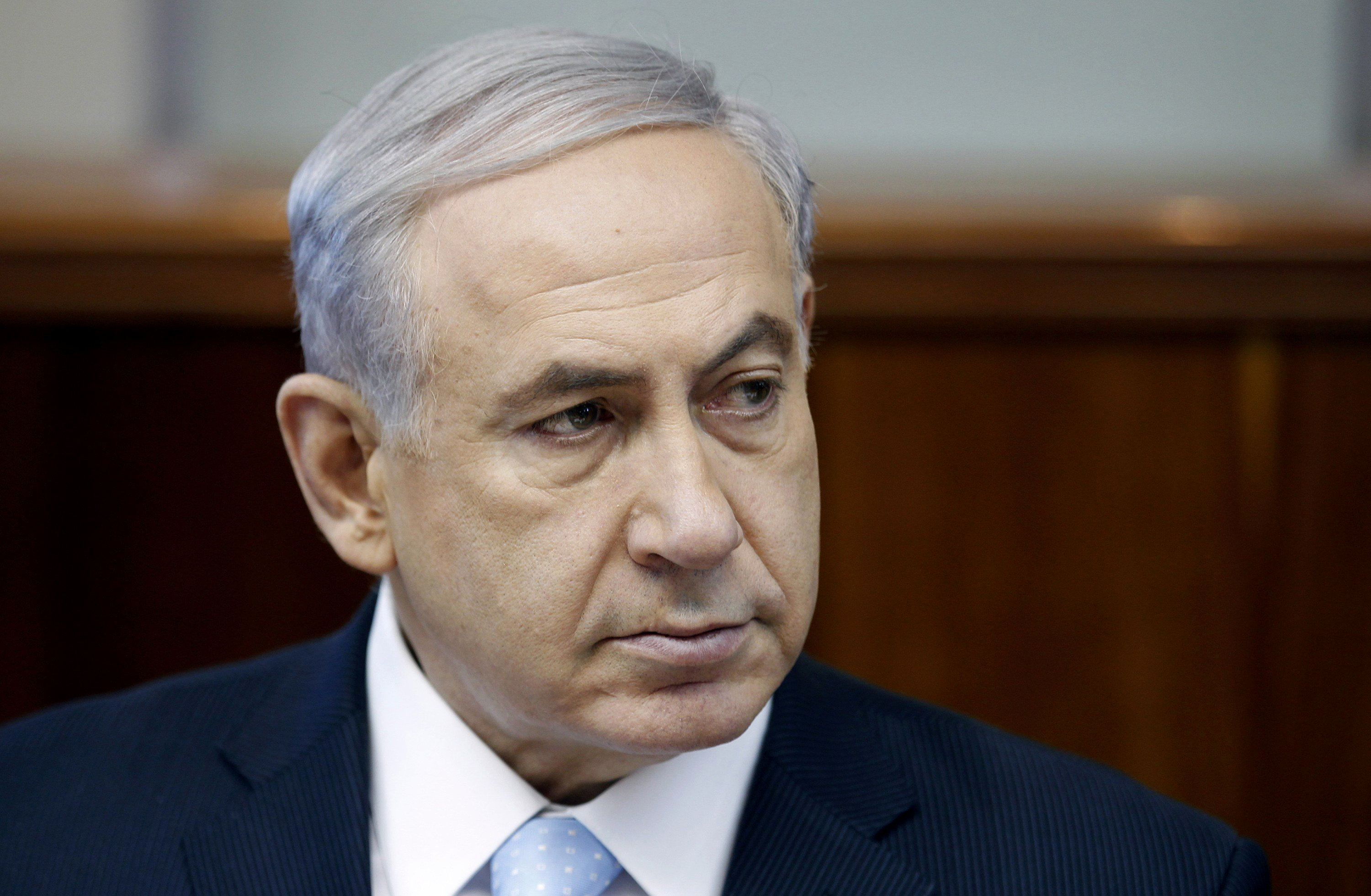 Israel's Prime Minister Netanyahu attends cabinet meeting in Jerusalem