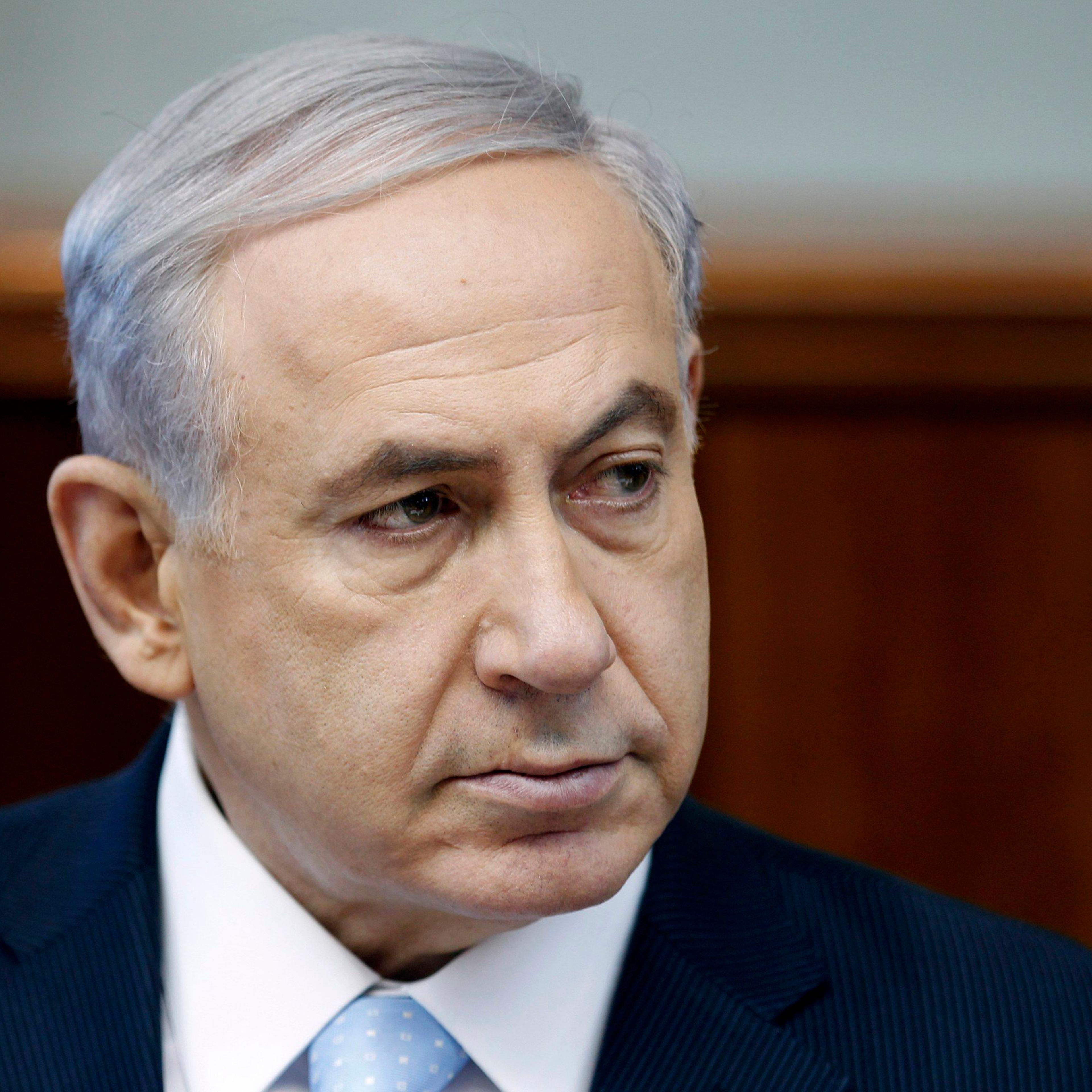 Israel's Prime Minister Netanyahu attends cabinet meeting in Jerusalem