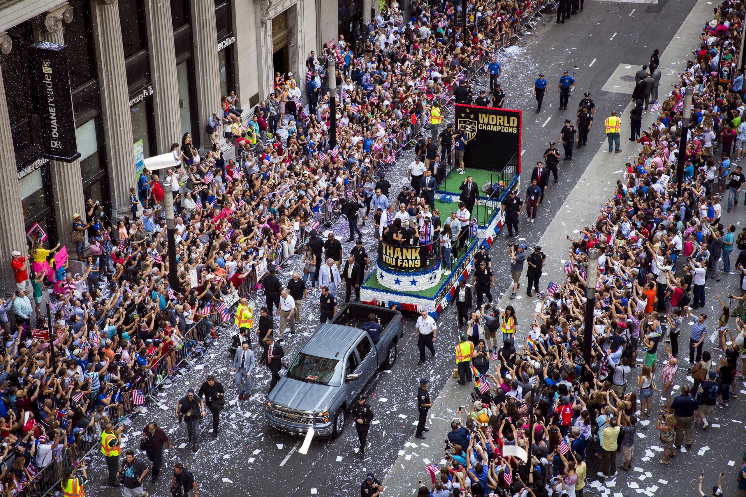 U.S. Women's Soccer Ticker Tape Parade