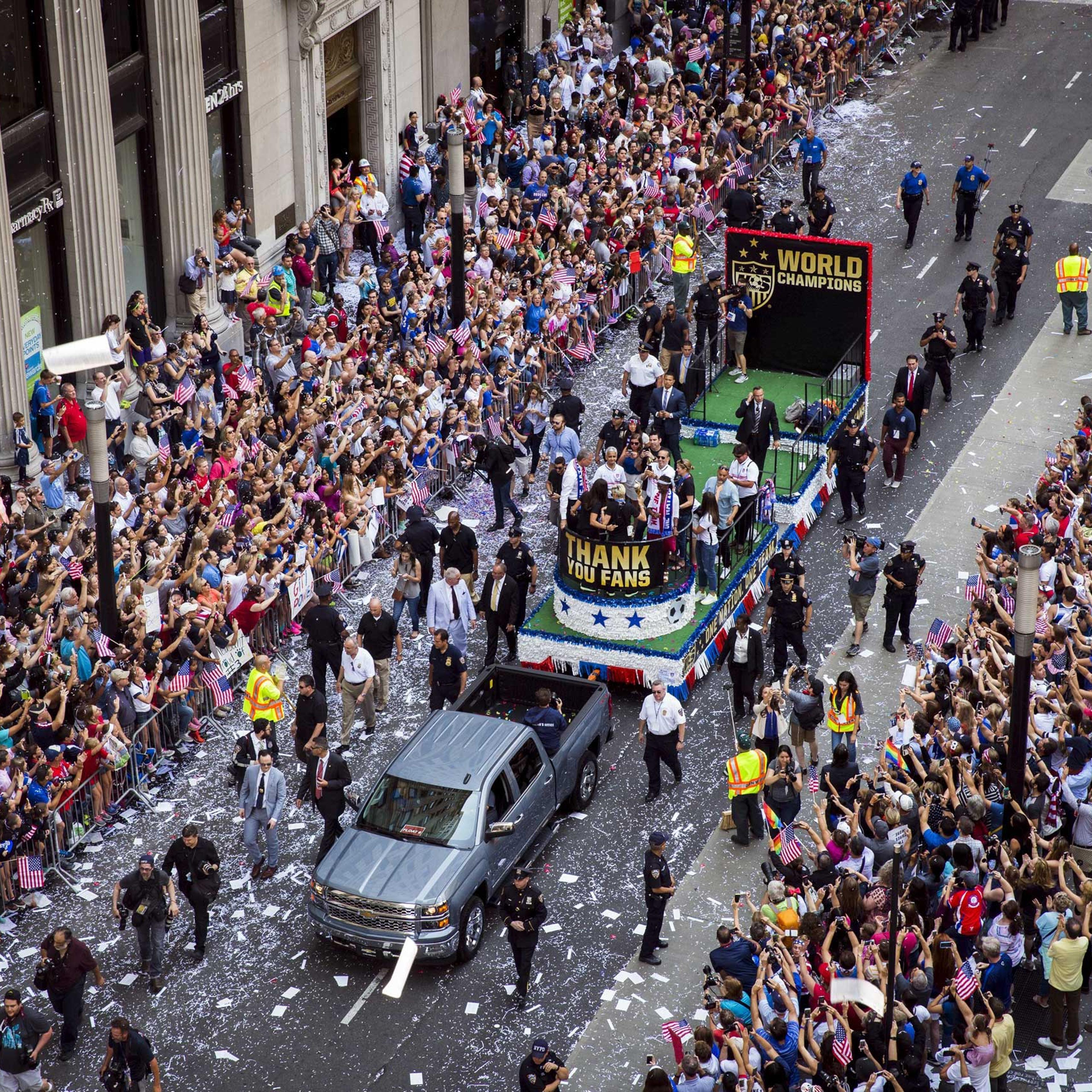 U.S. Women's Soccer Ticker Tape Parade