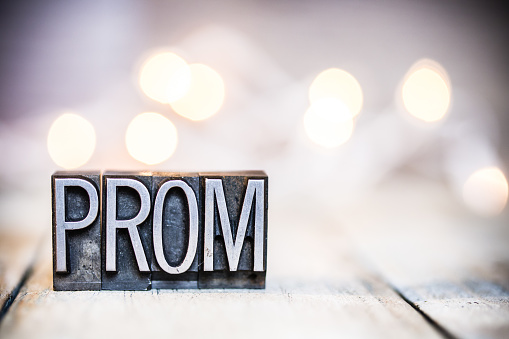 Vintage prom letterpress