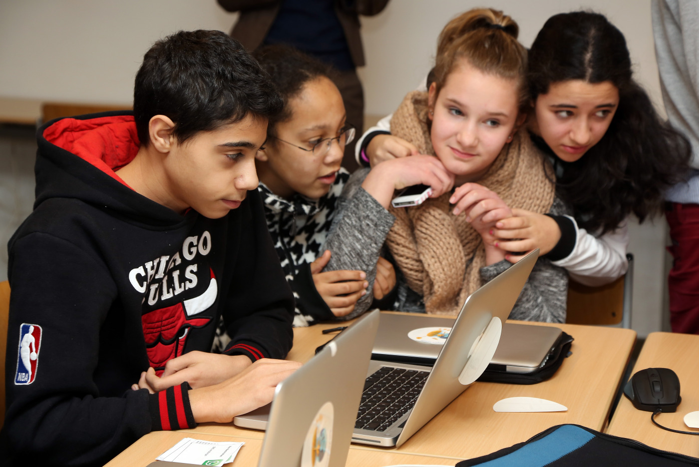 Friedensburg High School on the 10th annual Safer Internet Day in Berlin, Germany.
