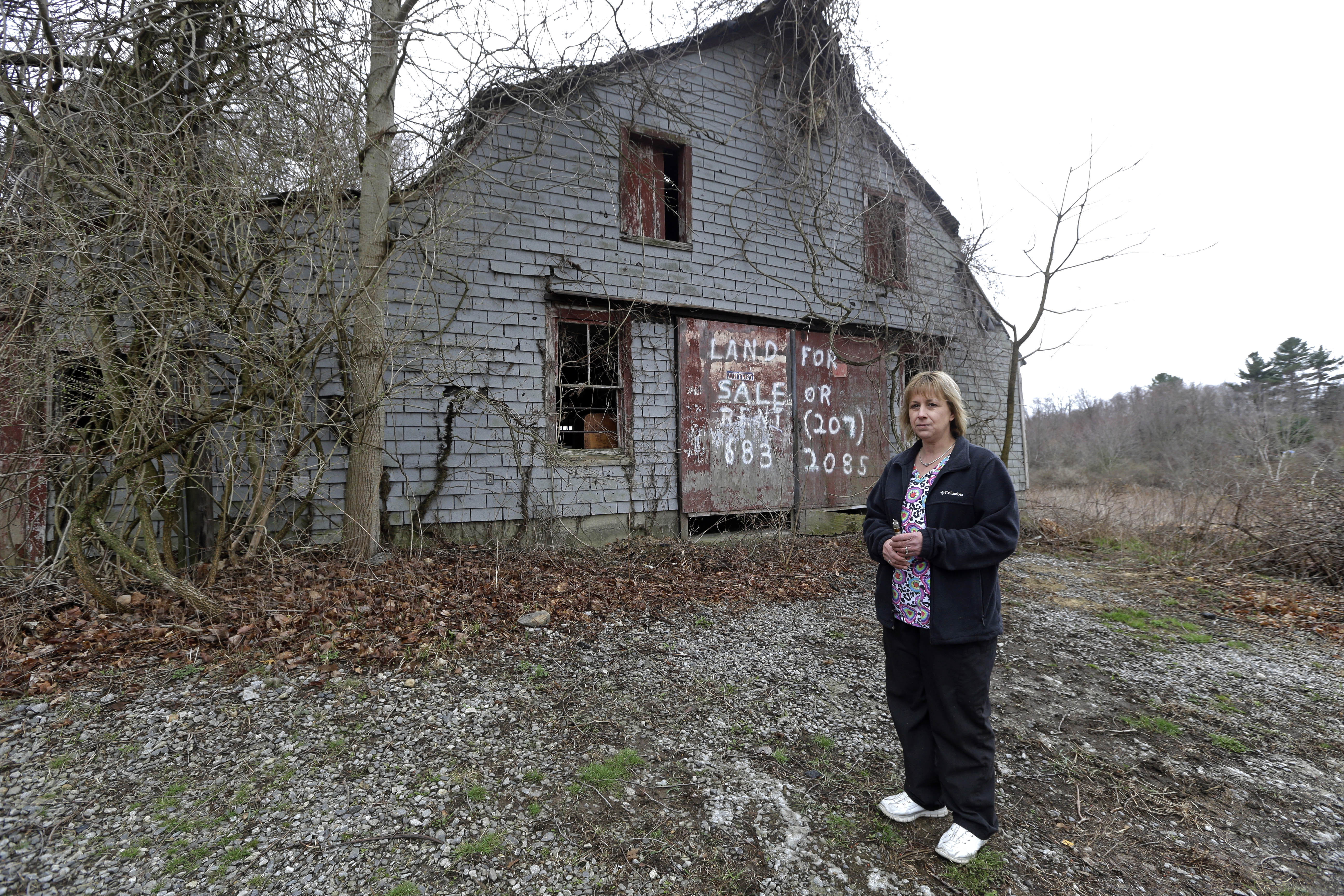 Desiree Moninski at proposed Muslim cemetery site in Dudley