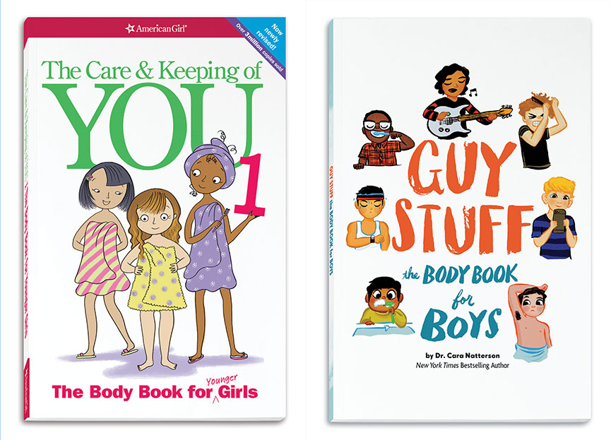 The 2013 edition of <em>The Care and Keeping of You</em> and the new counterpart for boys, <em>Guy Stuff</em>