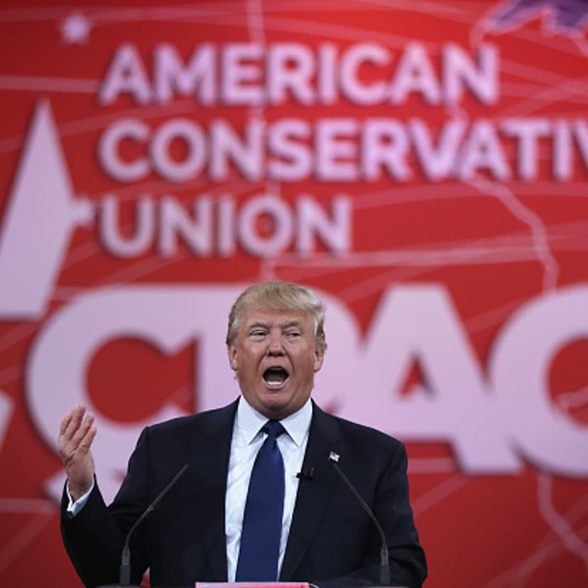 Chairman and president of the Trump Organization Donald Trump addresses the 42nd annual Conservative Political Action Conference (CPAC) February 27, 2015 in National Harbor, Maryland.