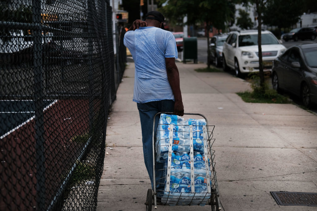 City Of Newark Distributes Bottled Water After High Levels Of Lead Found In Tap Water