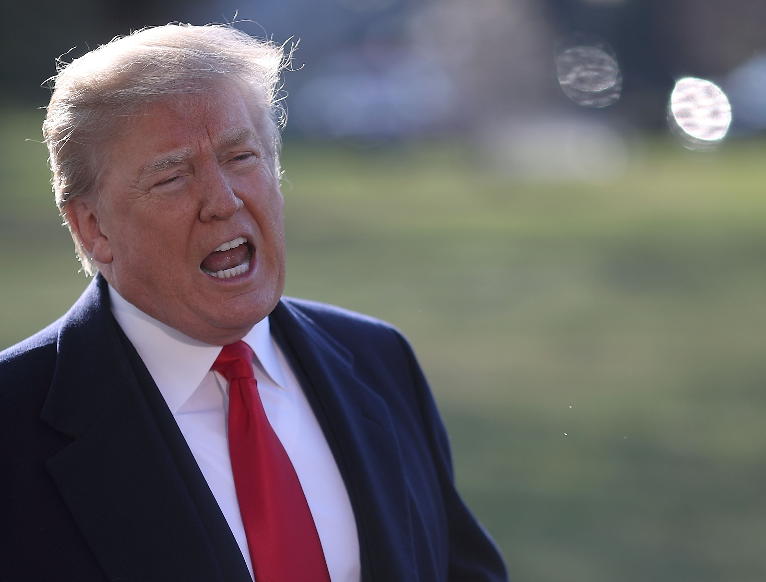 President Trump Departs The White House En Route To California